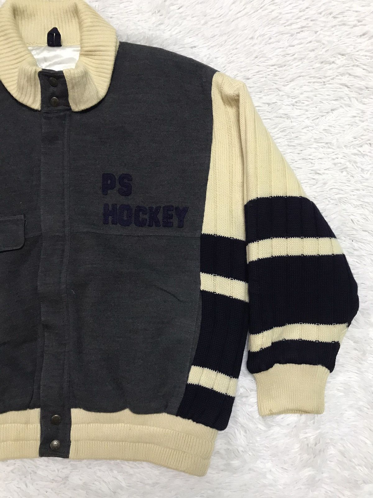 Japanese Brand × Sports Specialties PS Hockey Pia Sports Wool & Knit Sleeve Jacket Size US M / EU 48-50 / 2 - 4 Thumbnail