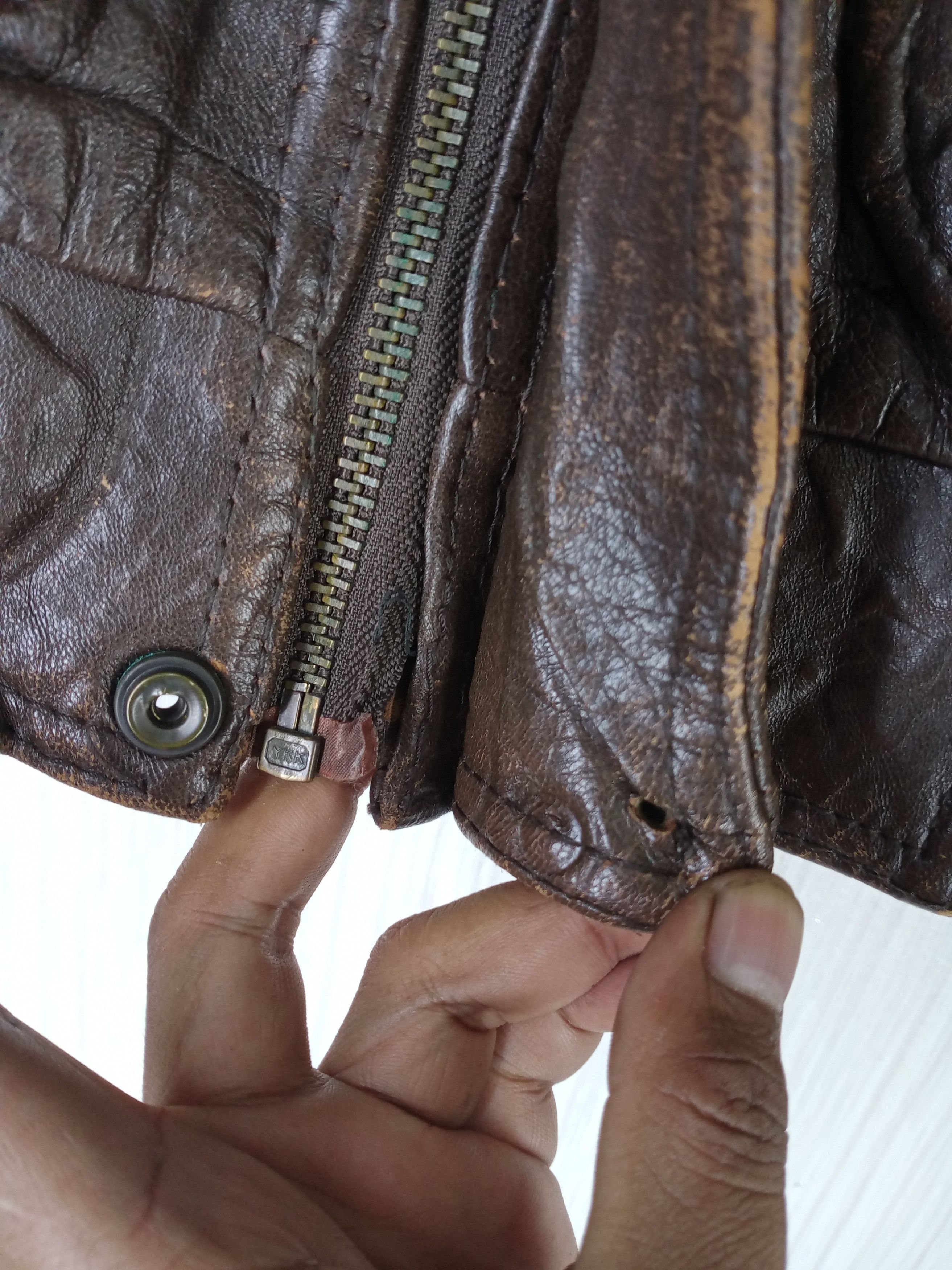 Japanese Brand Vintage 90s Military collection Uniform Leather Jacket Size US M / EU 48-50 / 2 - 8 Thumbnail
