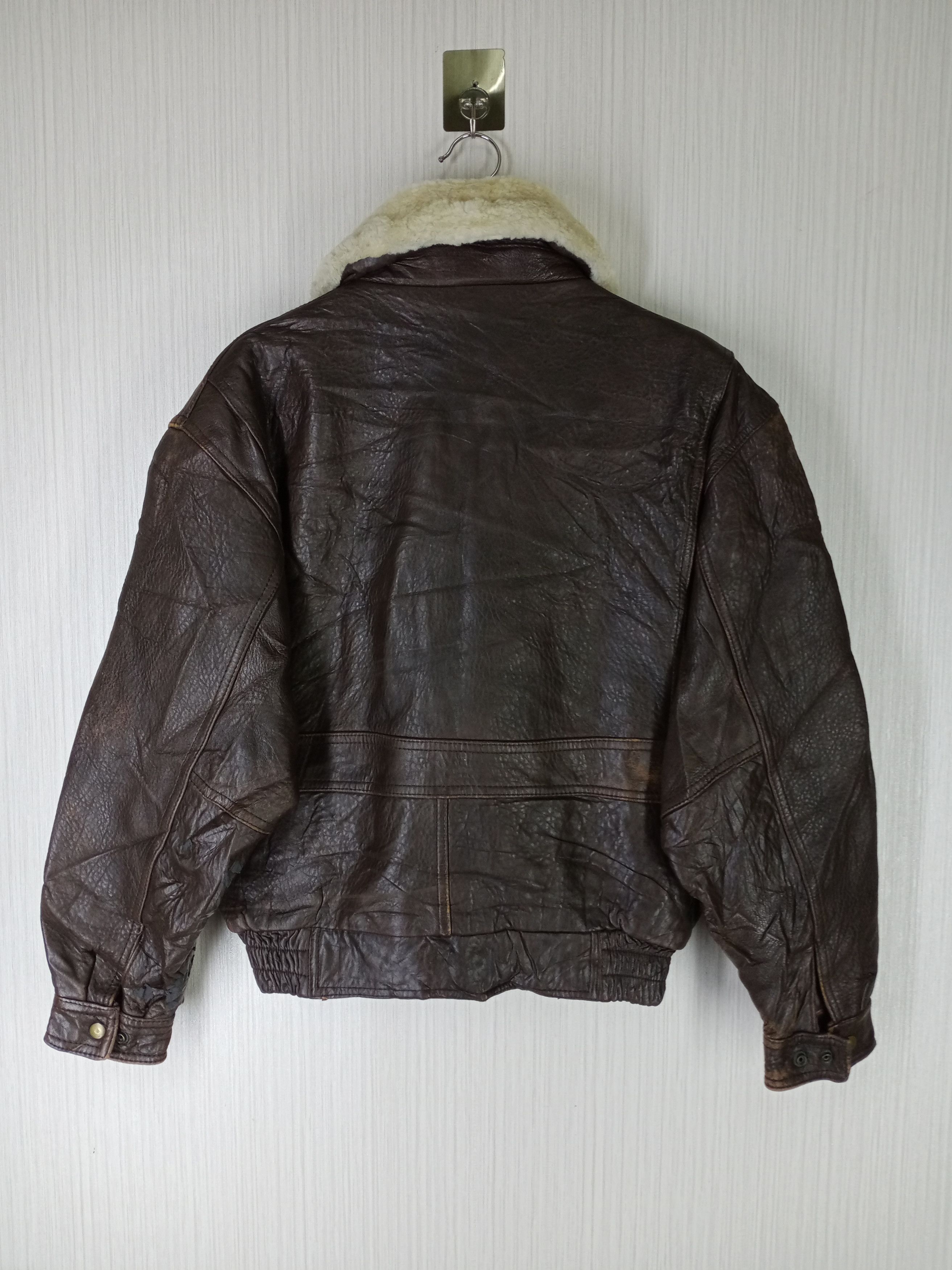 Japanese Brand Vintage 90s Military collection Uniform Leather Jacket Size US M / EU 48-50 / 2 - 4 Thumbnail