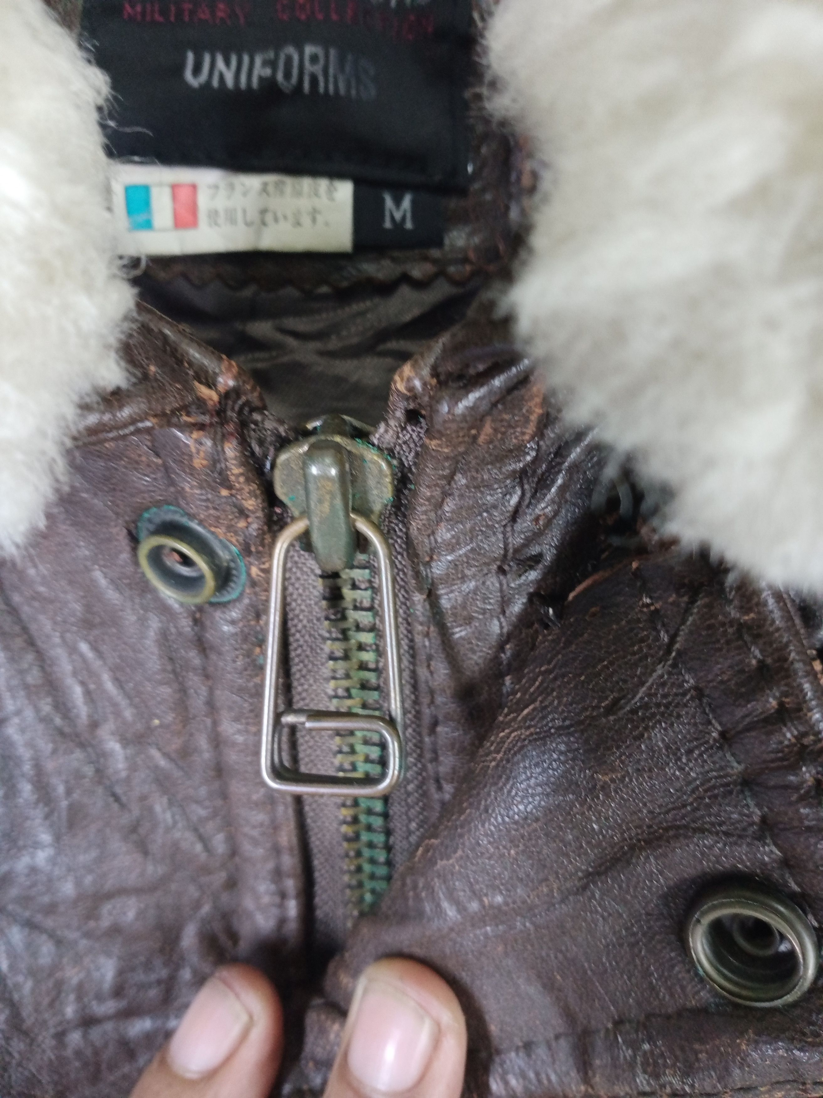 Japanese Brand Vintage 90s Military collection Uniform Leather Jacket Size US M / EU 48-50 / 2 - 9 Thumbnail