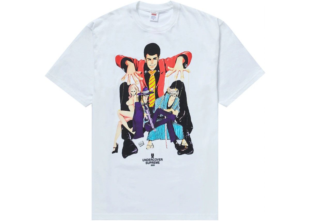 image of Supreme x Undercover Lupin Tee in White, Men's (Size Small)