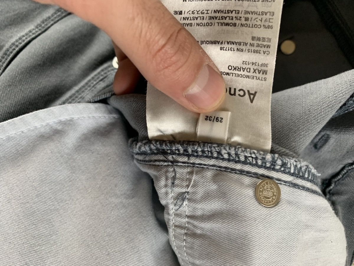 Acne Studios 29 x 32 Max Denim in Darko Grey Size US 30 / EU 46 - 12 Thumbnail