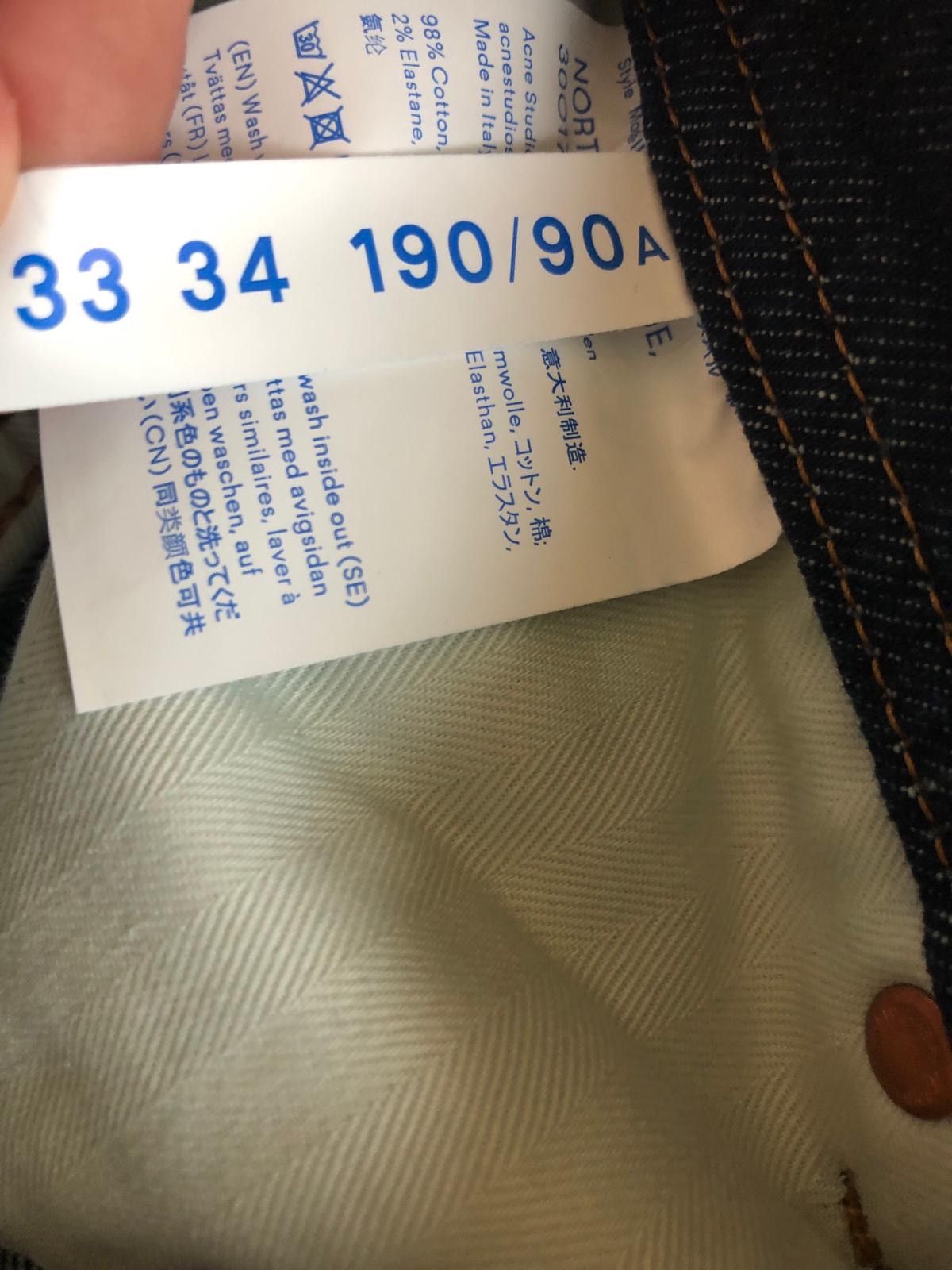 Acne Studios 33 x 34 North Denim in Dark Blue Size US 33 - 8 Thumbnail