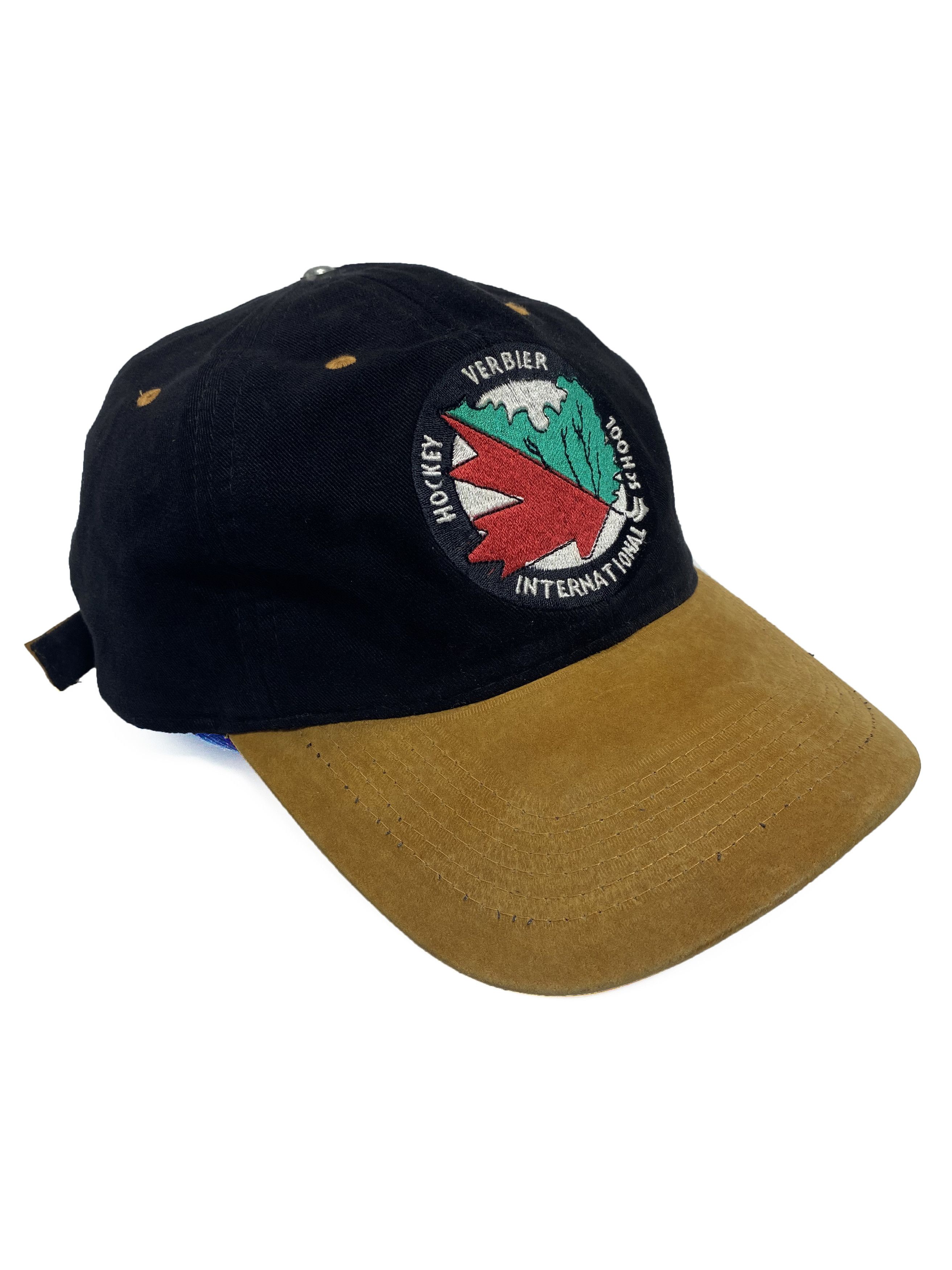 NHL × Vintage Verbier Switzerland 90s Vintage Hockey School Suede Brim Cap Size ONE SIZE - 1 Thumbnail