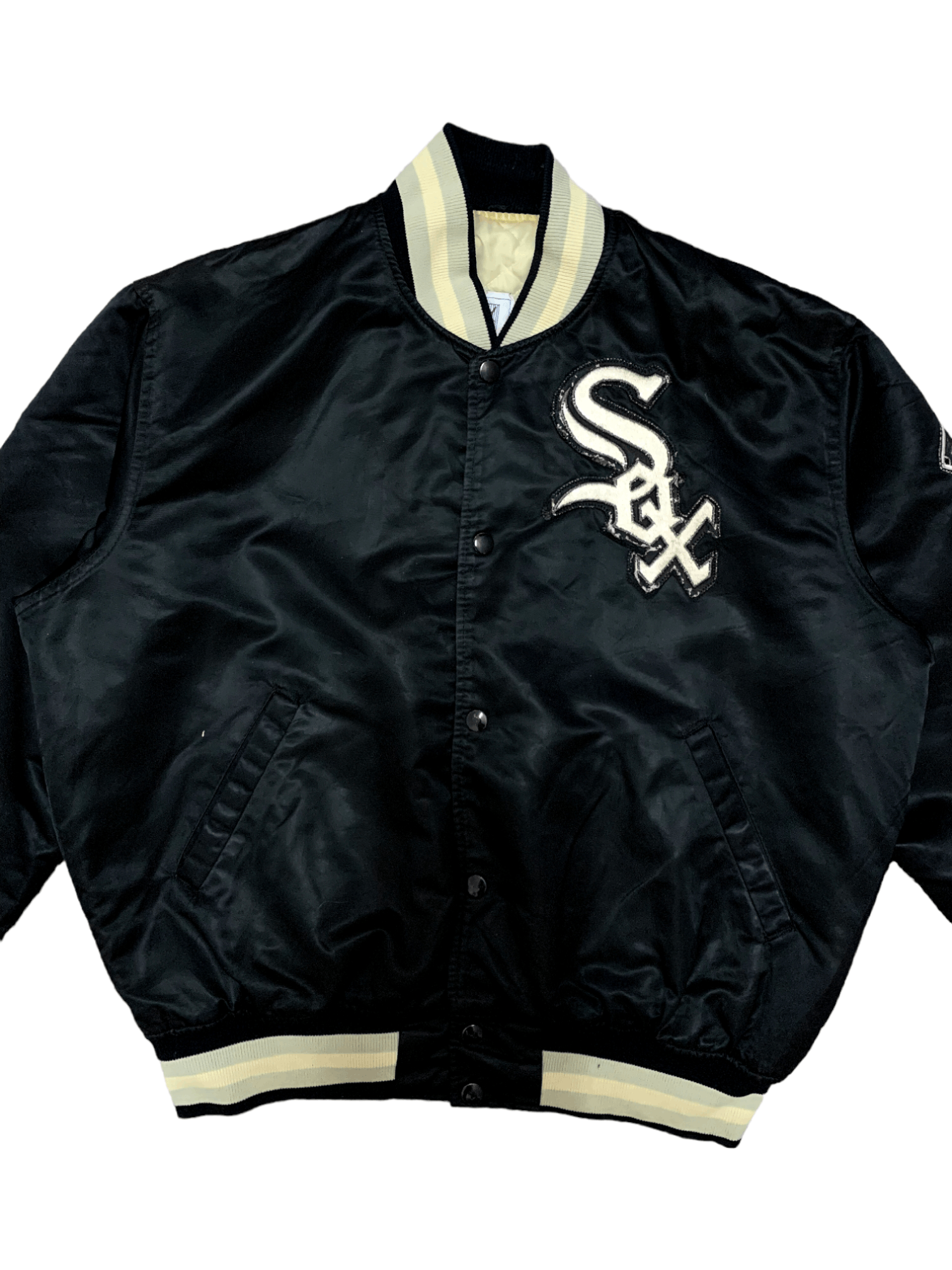 Starter Vintage Chicago White Sox Starter MLB Satin Bomber Jacket Size US L / EU 52-54 / 3 - 9 Thumbnail