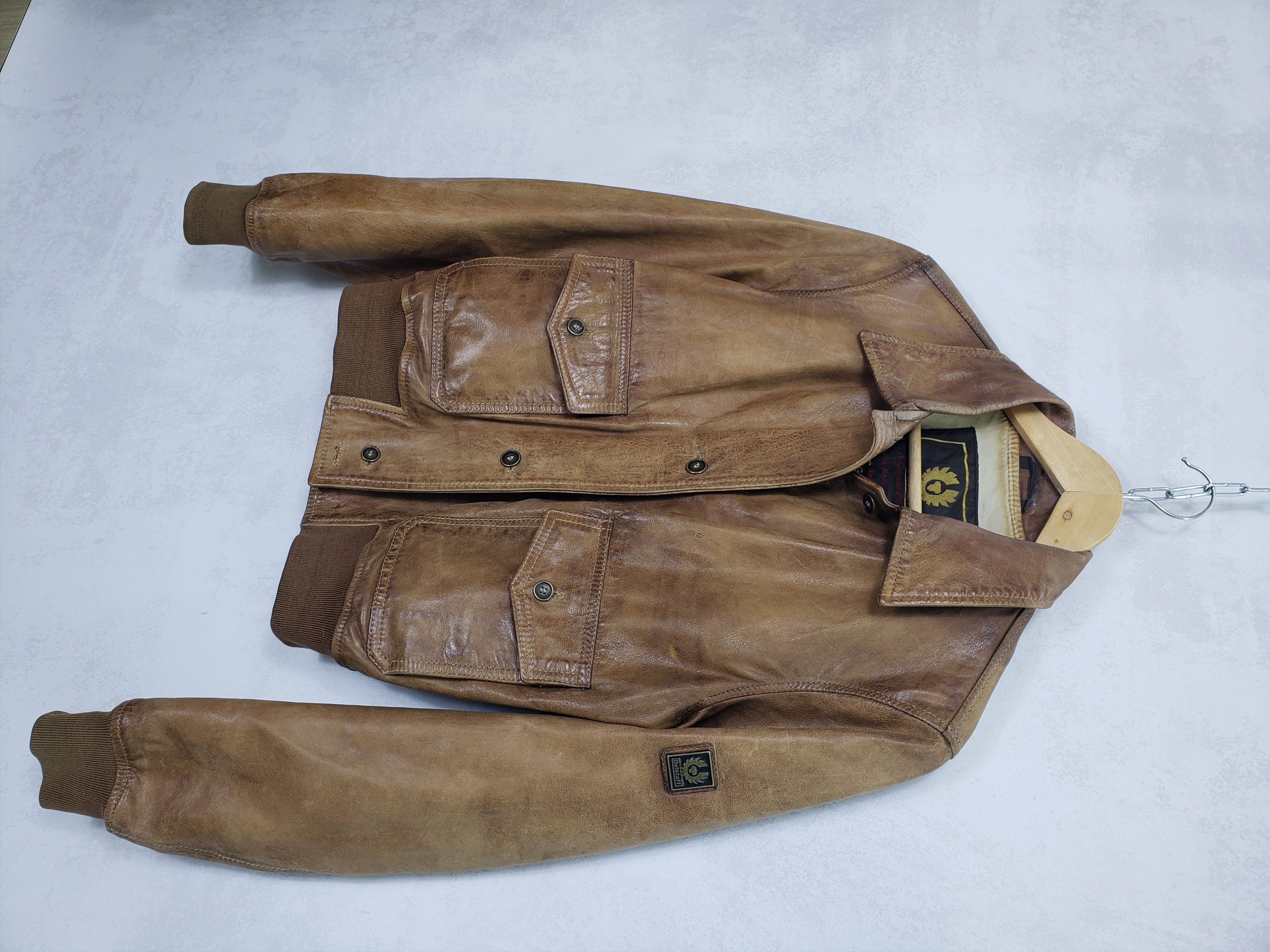 Belstaff × Vintage Rare vintage Belstaff gold Aviator leather jacket Size US S / EU 44-46 / 1 - 3 Thumbnail