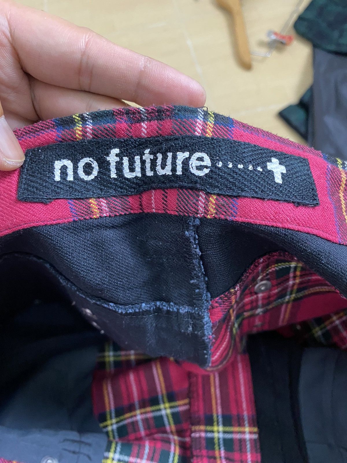 If Six Was Nine × Le Grande Bleu (L.G.B.) × No Future No future Mad Punk RockStar Pant Size US 31 - 11 Thumbnail