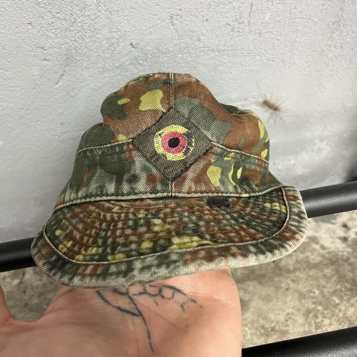 Vintage 1980s ARCHIVE FLOWER CAMO VINTAGE MILITARY ARMY CAP - № 4224 Size ONE SIZE - 3 Thumbnail