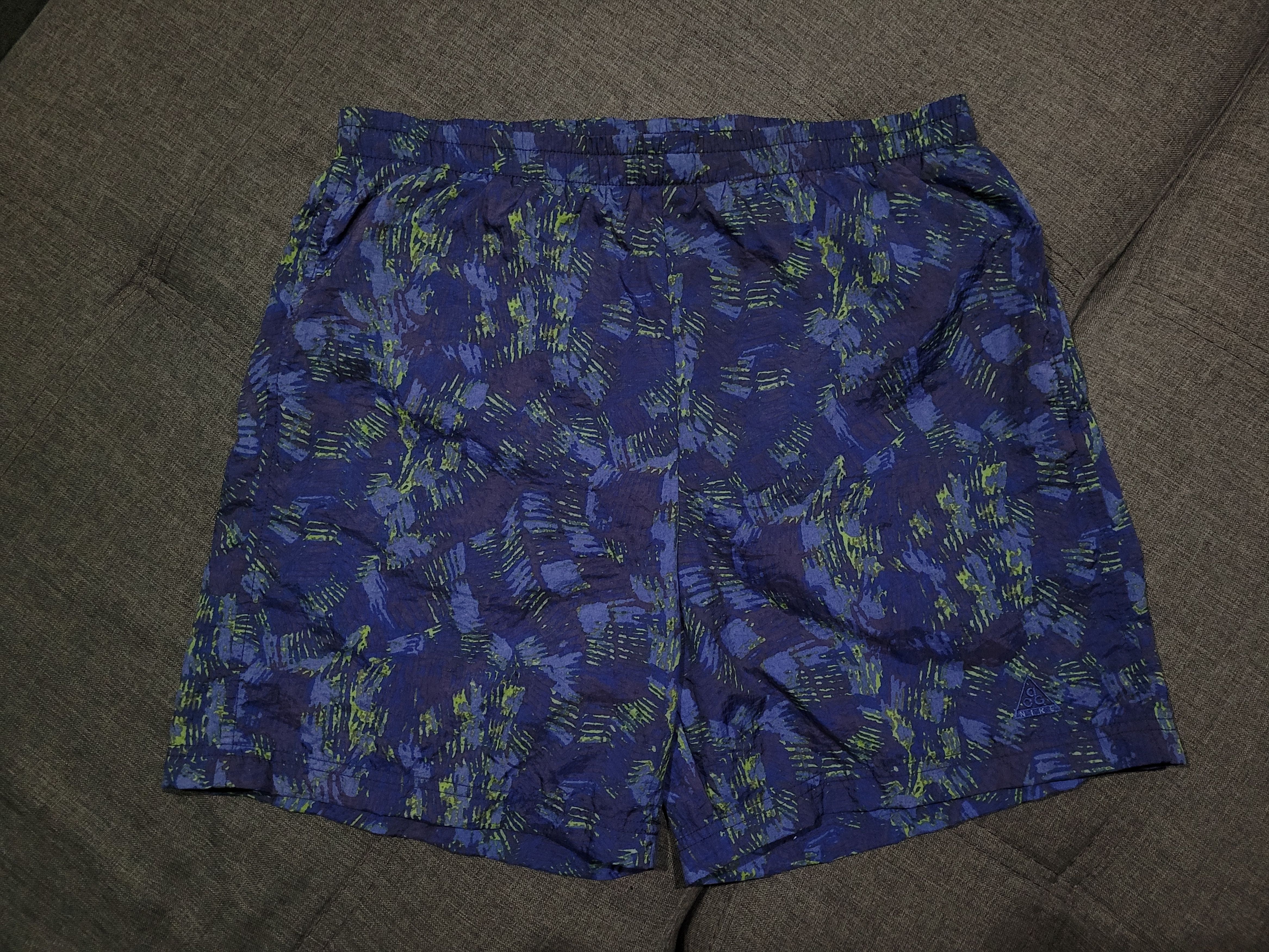 Nike ACG vintage shorts Nike ACG geometric abstract for swim Size US 32 / EU 48 - 1 Thumbnail