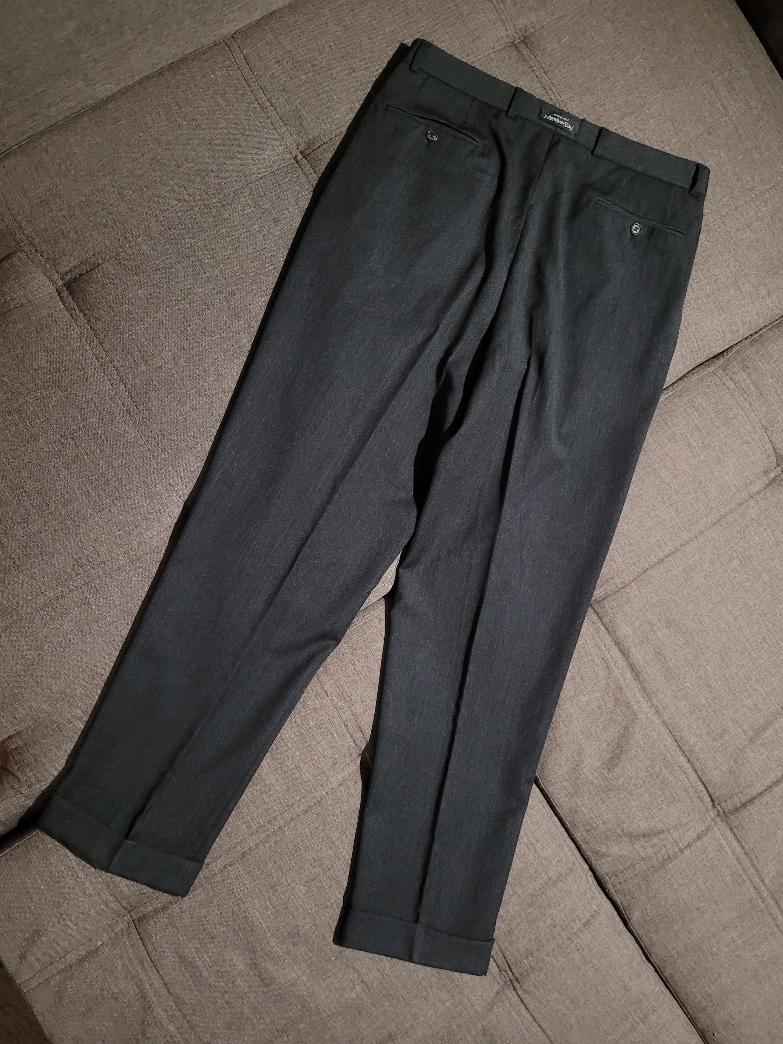 Vintage vintage trousers Yves Saint Laurent pants Size 36R - 11 Thumbnail