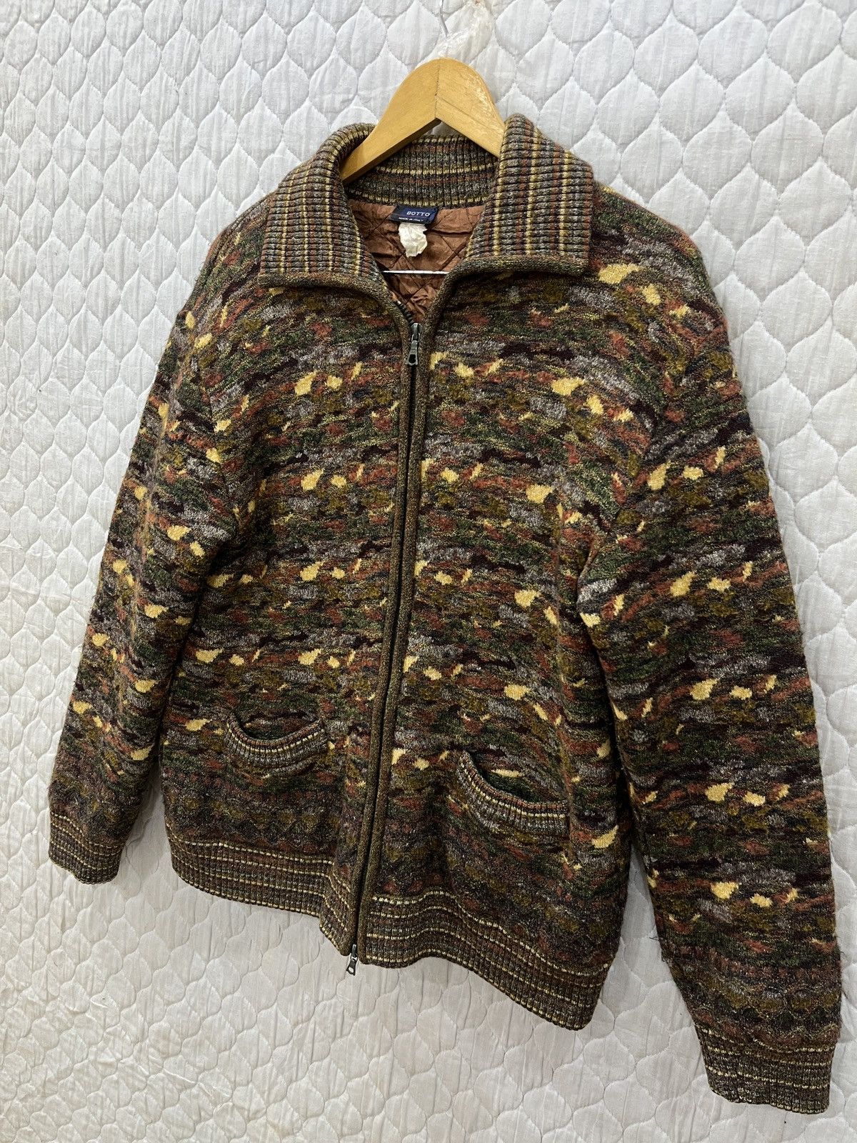 Vintage (Qqq). VINTAGE BOTTO DIAMATA ITALIAN MADE RIRI ZIPPER JACKET Size US M / EU 48-50 / 2 - 2 Thumbnail