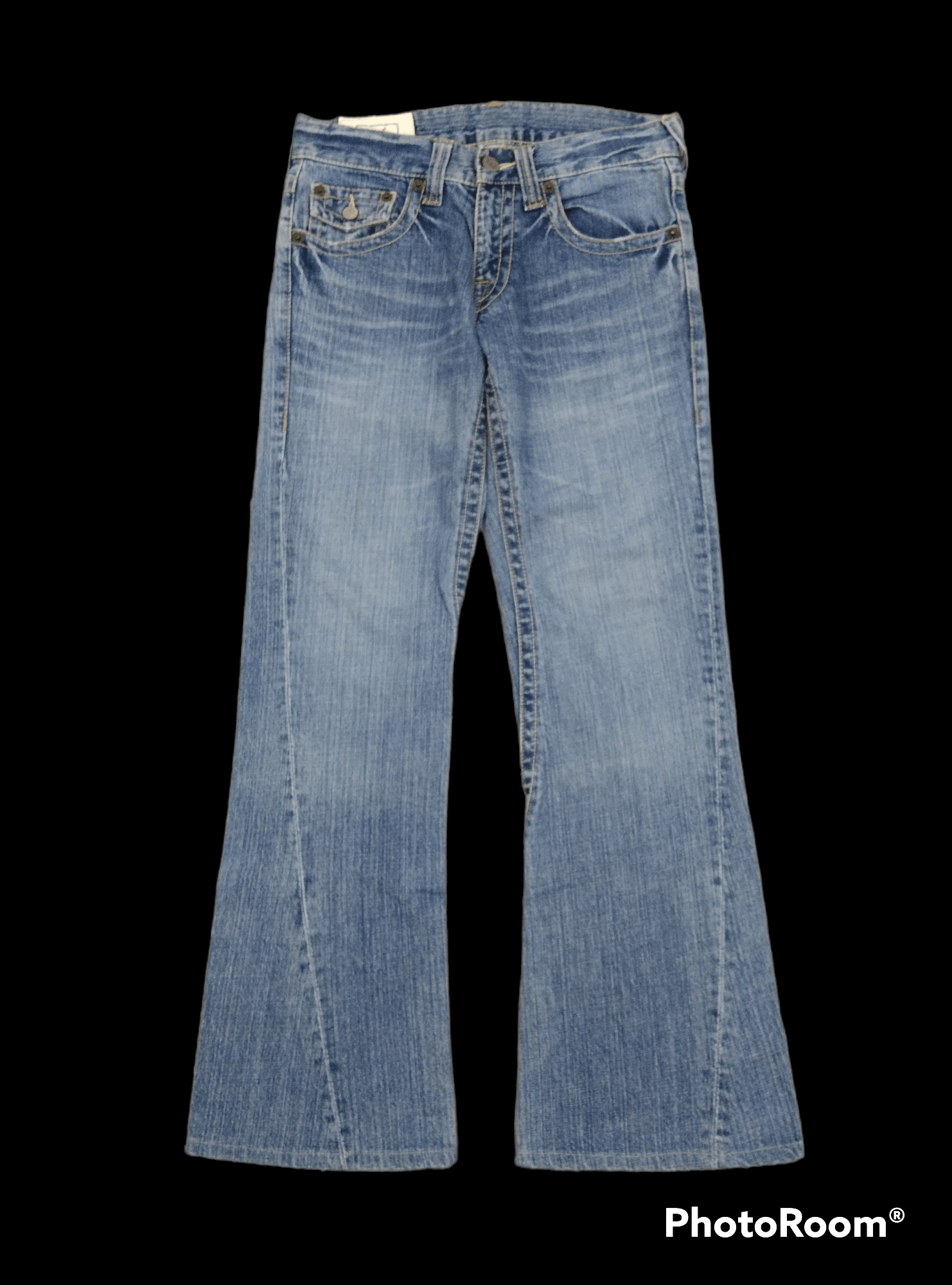 FLARE🔥DISTRESSED RUSH HOUR DENIM PANTS