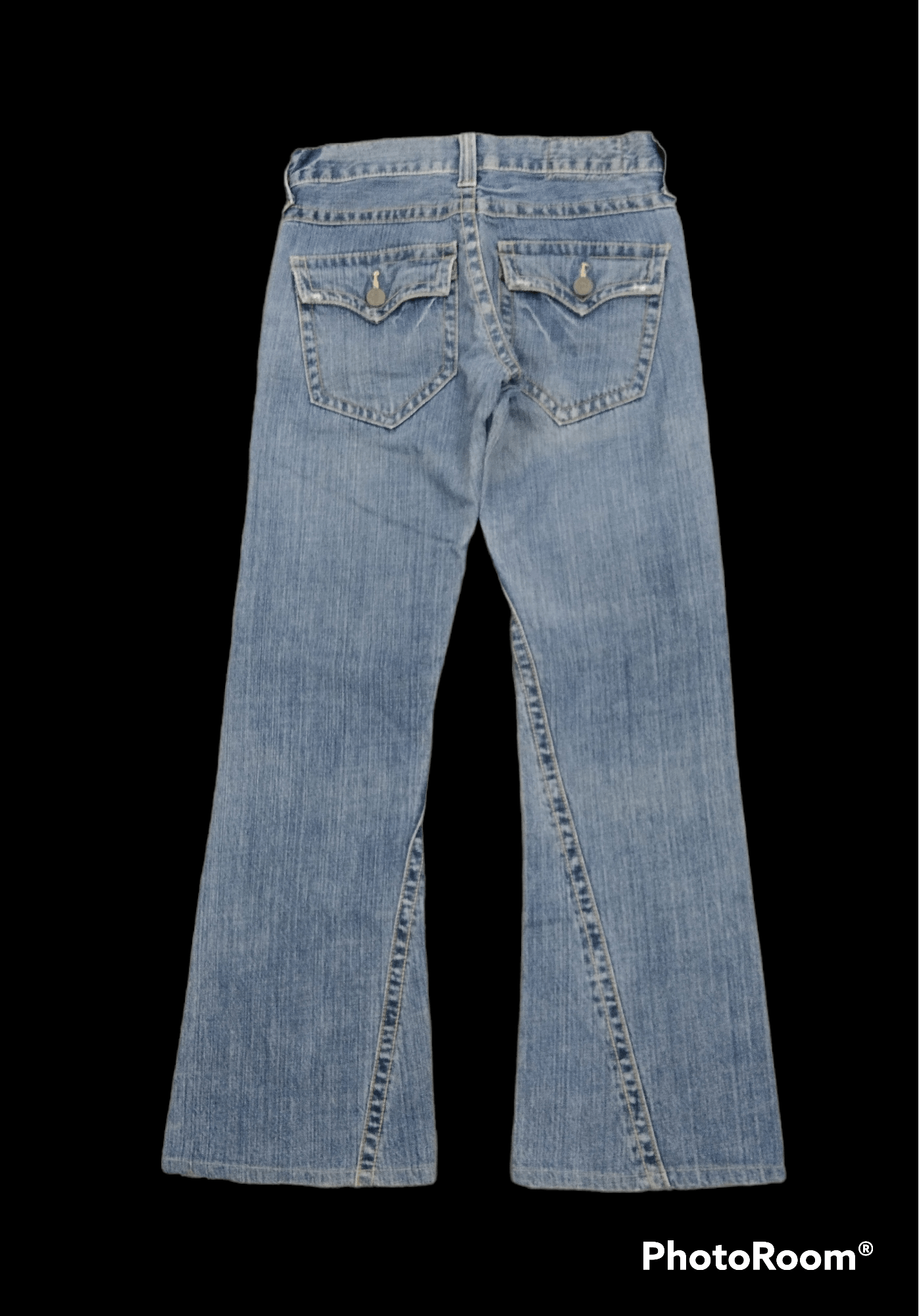 Japanese Brand FLARE🔥DISTRESSED RUSH HOUR DENIM PANTS Size US 30 / EU 46 - 2 Thumbnail