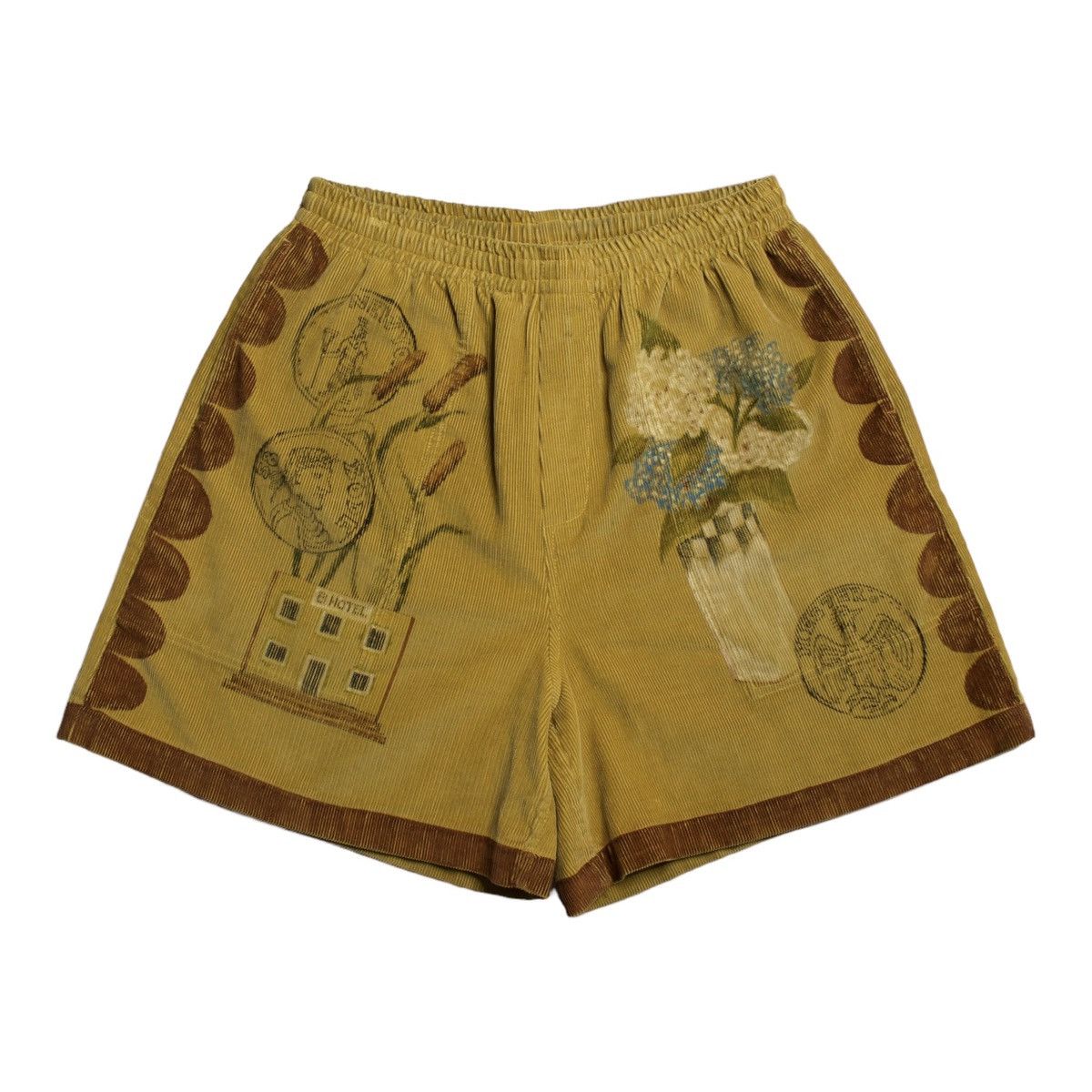 Bode Bode (1 of 1) Hand-Painted Senior Cord Shorts | Grailed