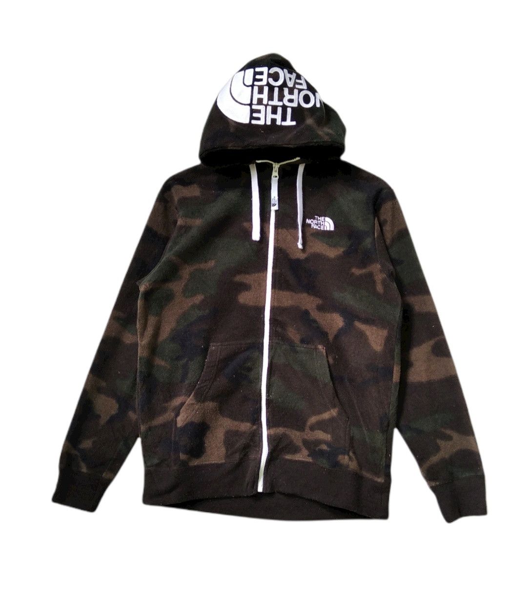 Stunning🔥The North Face Camo Embroided Logo Fleece Hoodie
