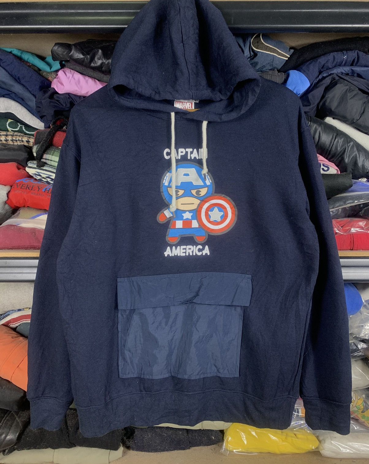 Marvel Comics × Vintage Vintage Captain America Pullover Hoodies Size US M / EU 48-50 / 2 - 1 Thumbnail