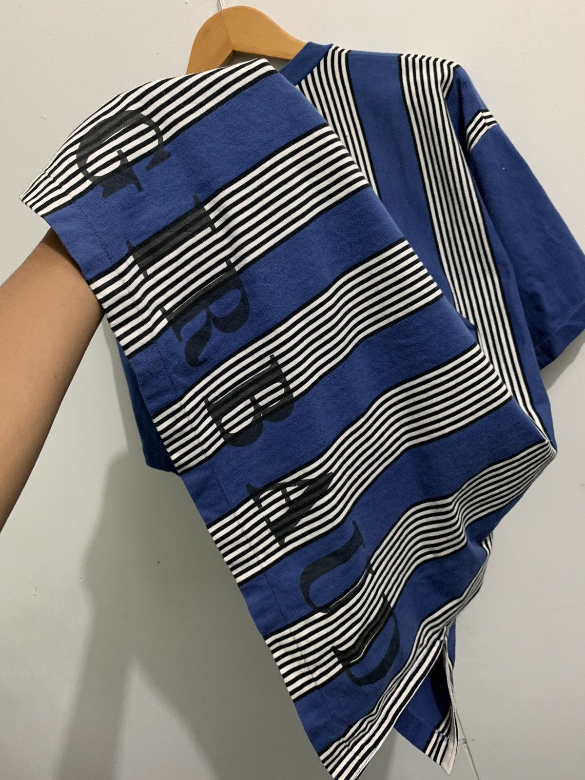 Marithe + Francois Girbaud 90s MFG Stripes Tshirt Size US XL / EU 56 / 4 - 4 Thumbnail