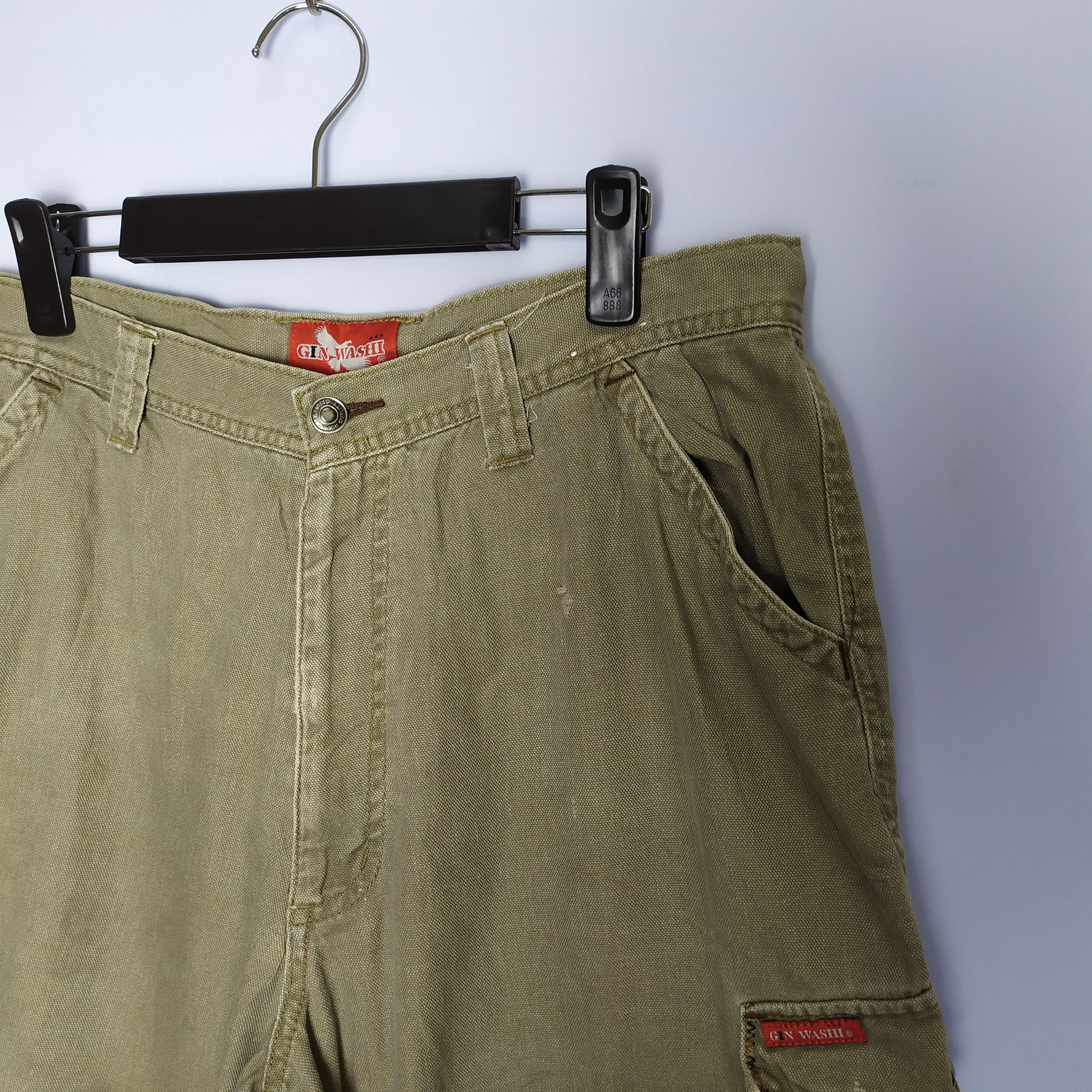 If Six Was Nine × Japanese Brand GIN WASHI CARGO PANTS MULTIPOCKET TACTICAL Size US 32 / EU 48 - 3 Thumbnail