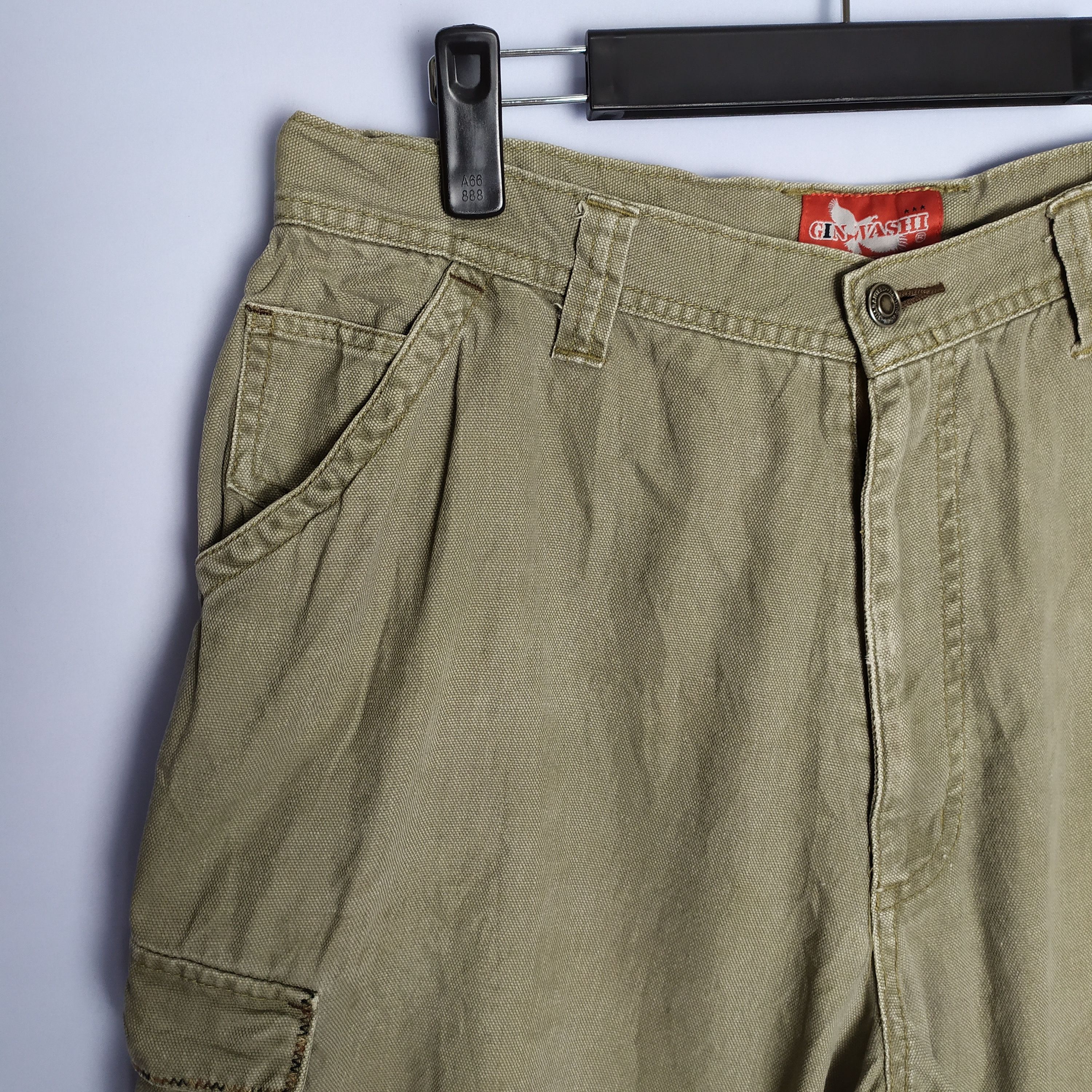If Six Was Nine × Japanese Brand GIN WASHI CARGO PANTS MULTIPOCKET TACTICAL Size US 32 / EU 48 - 4 Thumbnail