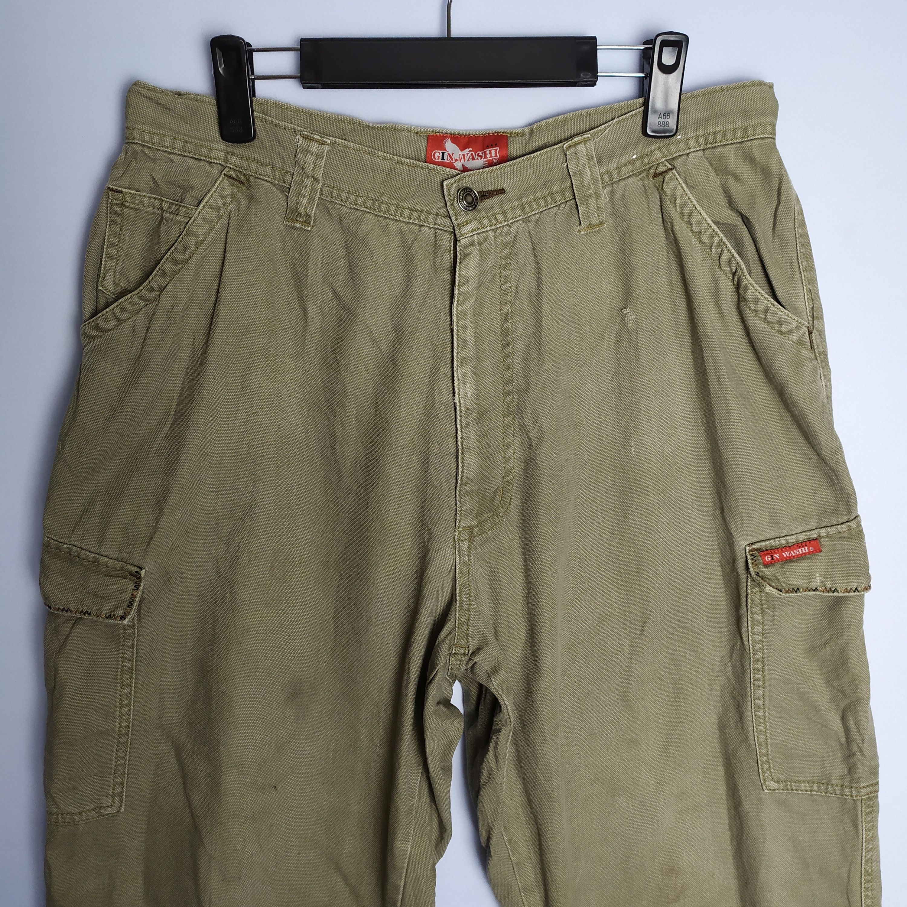 If Six Was Nine × Japanese Brand GIN WASHI CARGO PANTS MULTIPOCKET TACTICAL Size US 32 / EU 48 - 2 Thumbnail