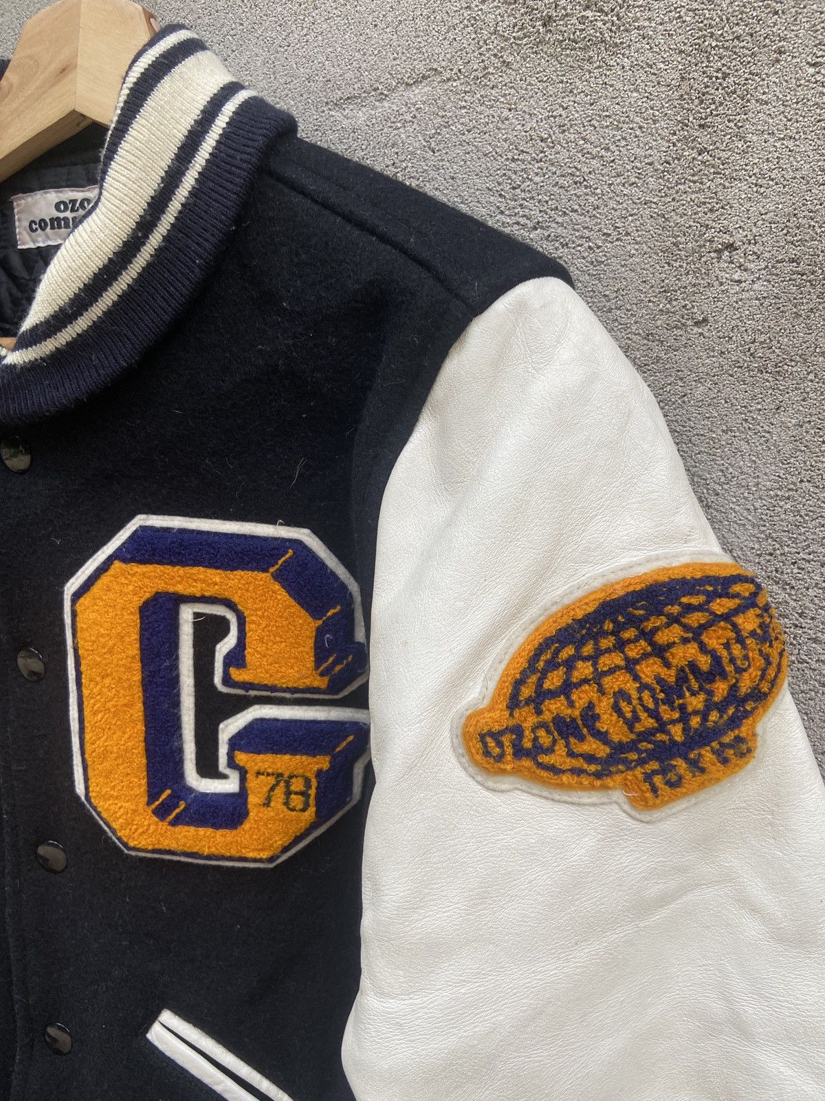 Japanese Brand × Vintage Vintage Ozone Community Letterman Varsity Jacket Size US S / EU 44-46 / 1 - 7 Thumbnail