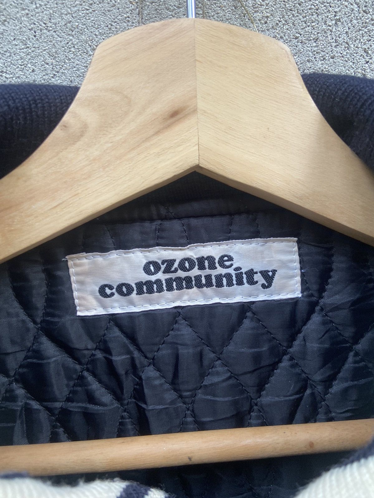 Japanese Brand × Vintage Vintage Ozone Community Letterman Varsity Jacket Size US S / EU 44-46 / 1 - 8 Thumbnail