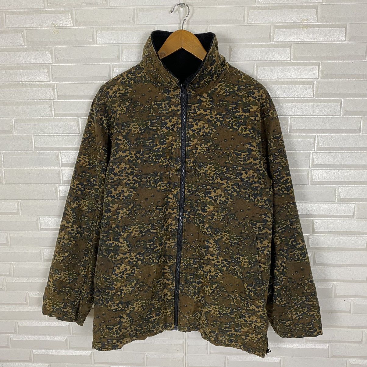 💥RARE!! A.P.C CAMO CHIP MILITARY STYLE WAX JACKET