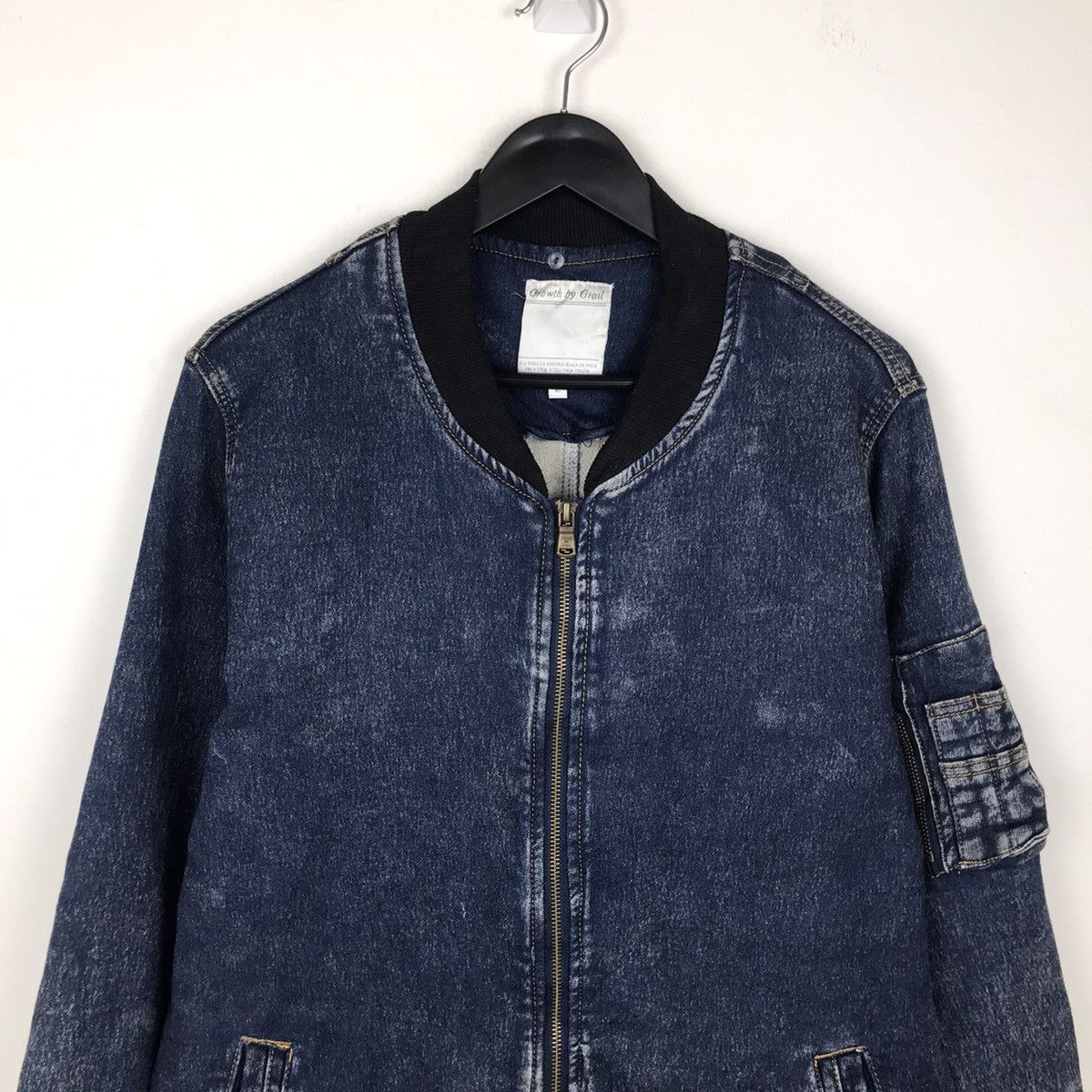 Japanese Bomber Growth by Grail Denim Jacket