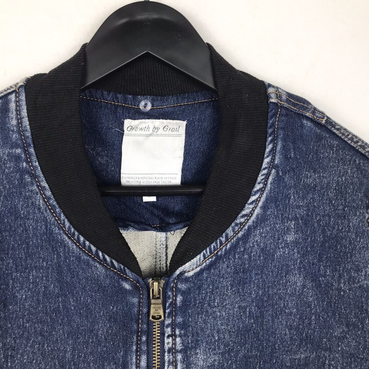 Japanese Bomber Growth by Grail Denim Jacket