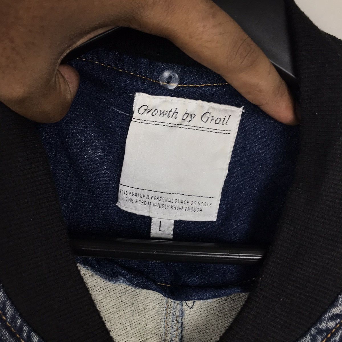 Japanese Bomber Growth by Grail Denim Jacket
