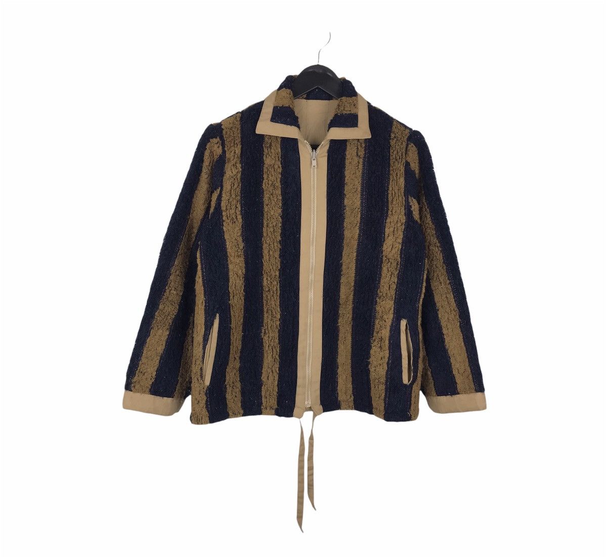 Designer × Japanese Brand × Vintage Vintage Japanese Reversible Parienne Stripe Jacket Size S / US 4 / IT 40 - 1 Thumbnail