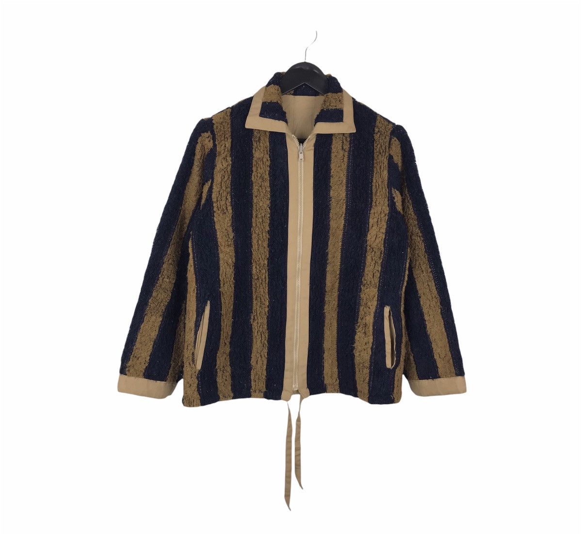 image of Vintage Japanese Reversible Parienne Stripe Jacket, Women's (Size Small)