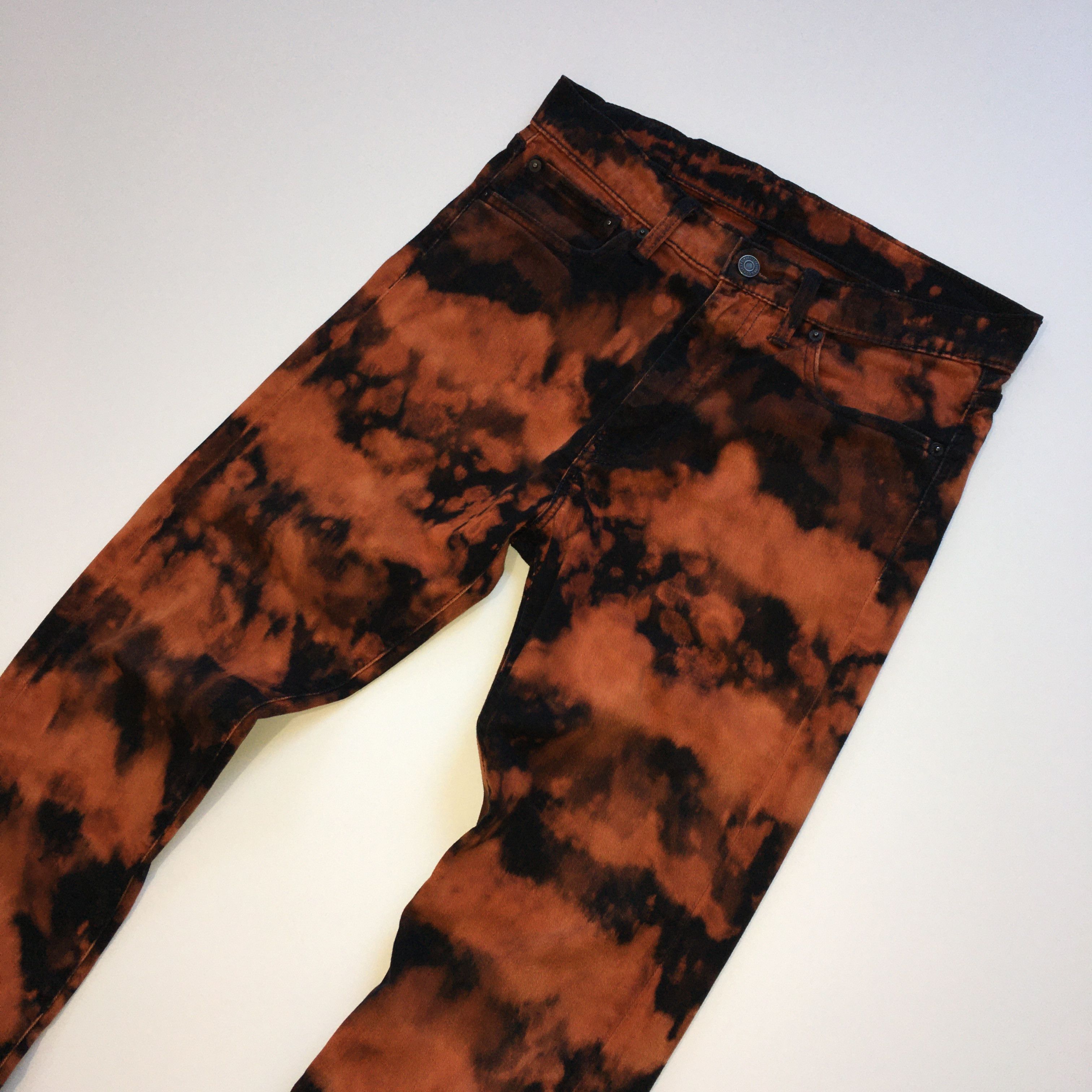 Levi's 510 Custom Bleach Dye Acid Wash Slim Fit Jeans Size 32x34 Size US 32 / EU 48 - 3 Thumbnail