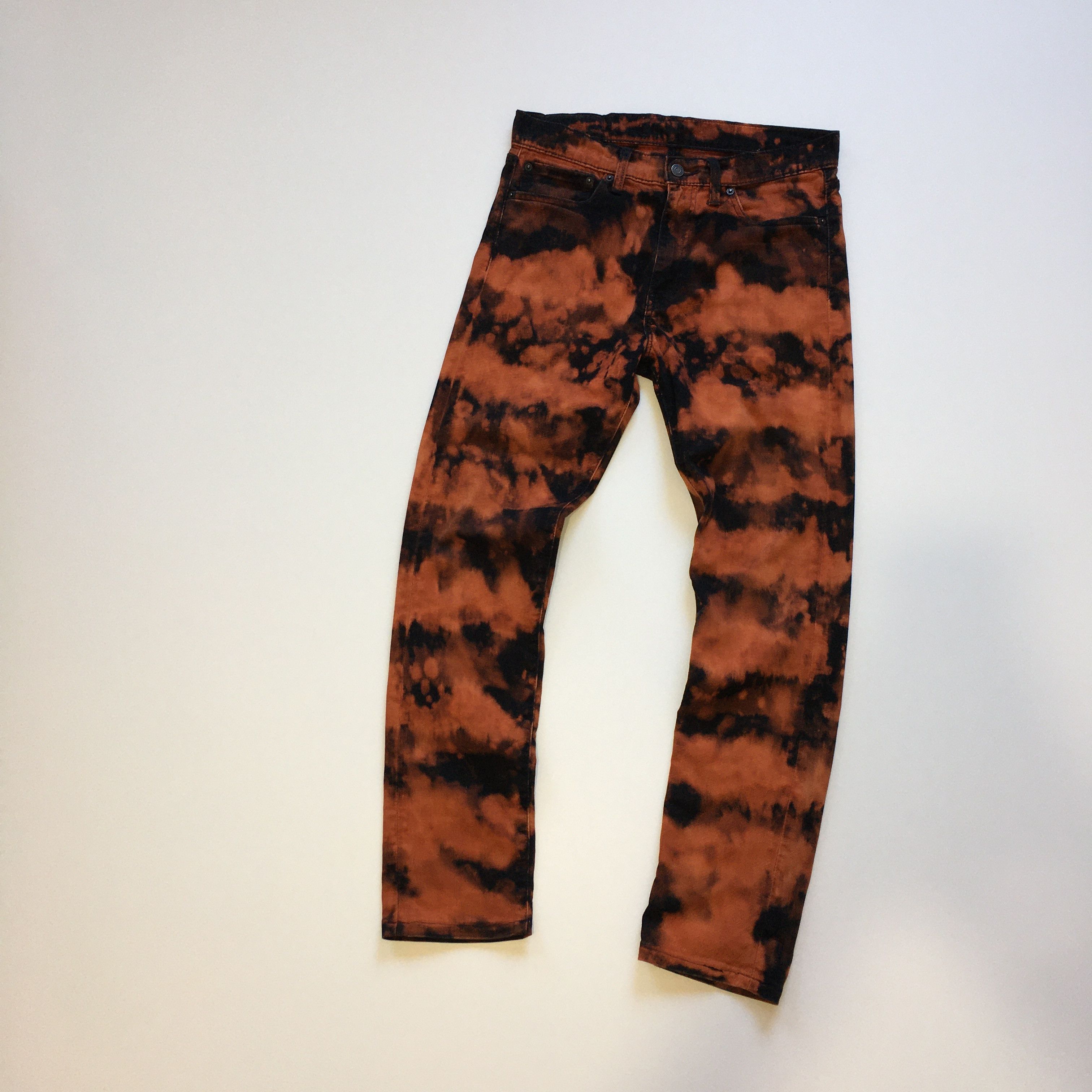 Levi's 510 Custom Bleach Dye Acid Wash Slim Fit Jeans Size 32x34 Size US 32 / EU 48 - 2 Thumbnail