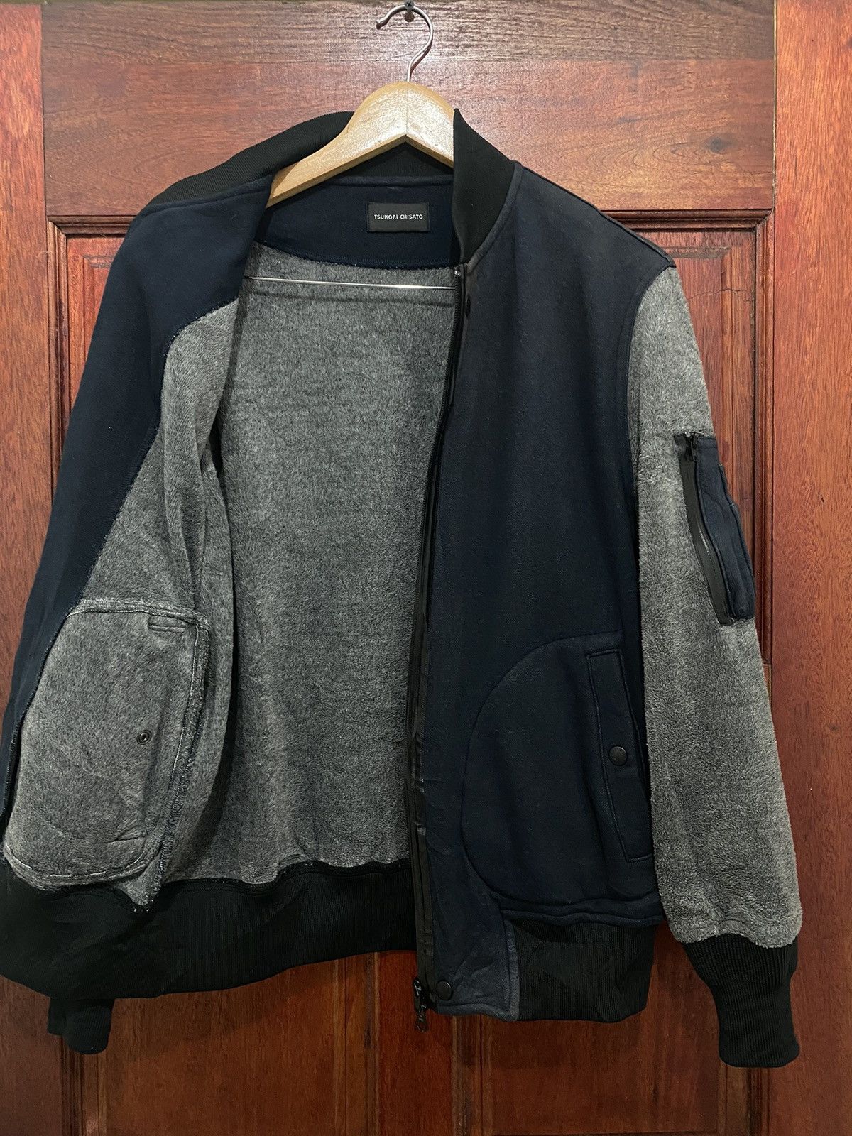 Issey Miyake × Tsumori Chisato Tsumori Chisato Bomber Jacket Sleeve Fleece Size US S / EU 44-46 / 1 - 5 Thumbnail