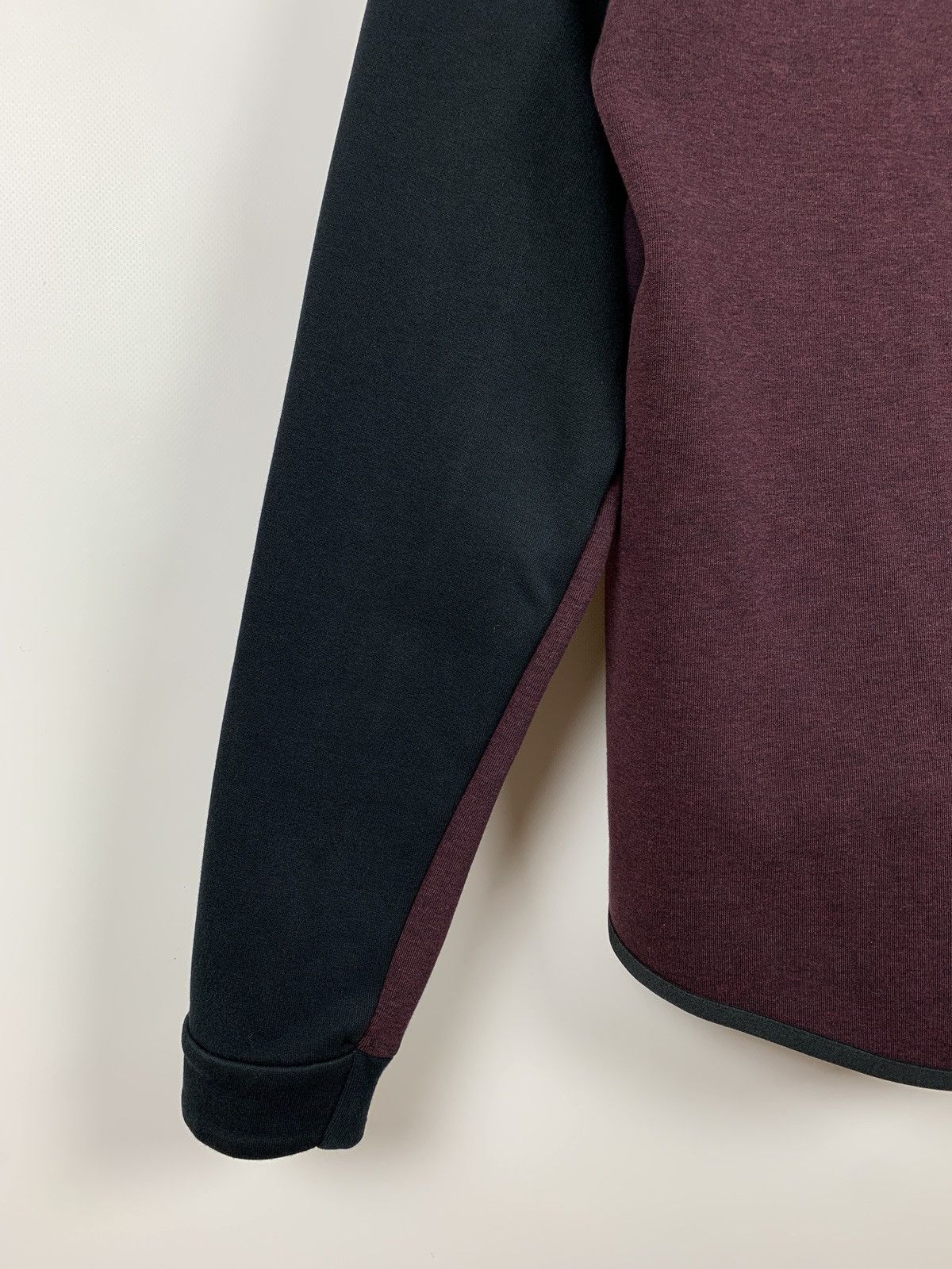 Nike Nike Tech Fleece Black/Burgundy Zip Up Hoodie Size US S / EU 44-46 / 1 - 13 Thumbnail