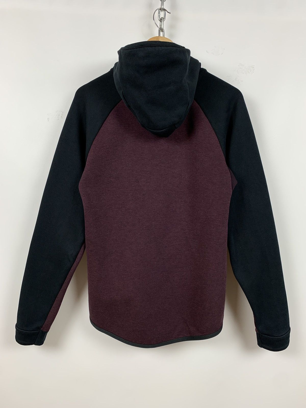 Nike Nike Tech Fleece Black/Burgundy Zip Up Hoodie Size US S / EU 44-46 / 1 - 2 Thumbnail