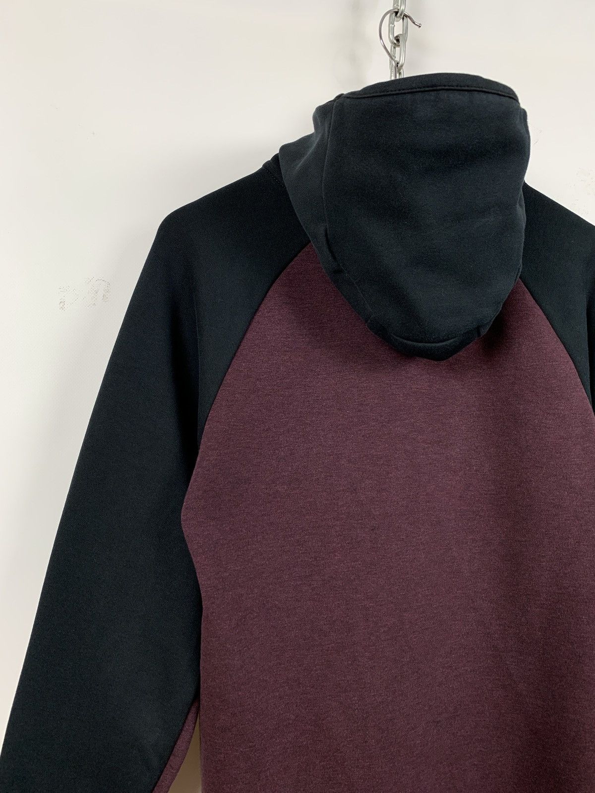 Nike Nike Tech Fleece Black/Burgundy Zip Up Hoodie Size US S / EU 44-46 / 1 - 10 Thumbnail
