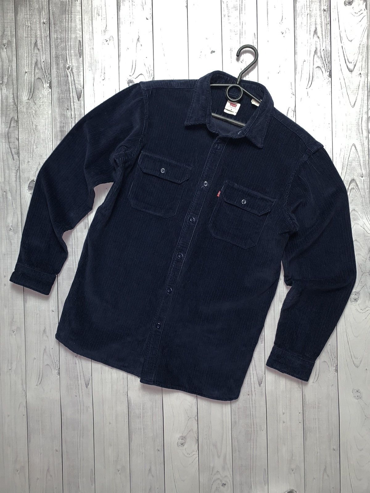 Vintage Levis Velvet shirt size S navy rare