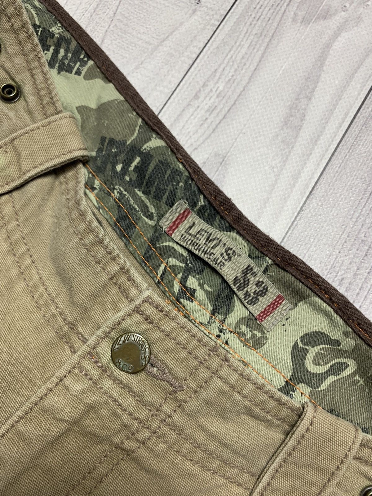 Levi's Vintage Levis Cargo pants multi Pocket rare size 34 Size US 34 / EU 50 - 4 Thumbnail