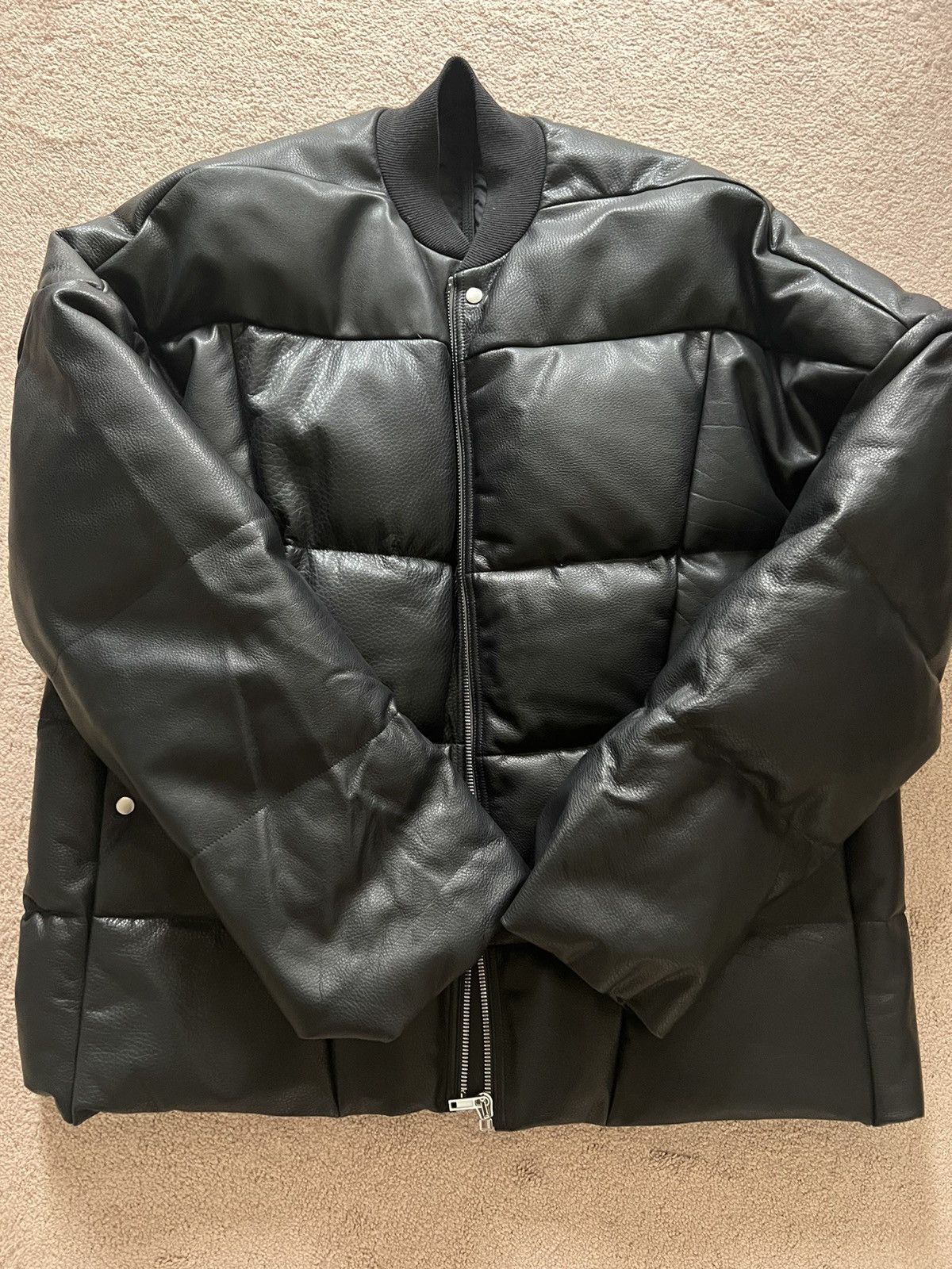 Rick Owens Rick Owens Flight Leather Down Jacket Medium Size US M / EU 48-50 / 2 - 1 Thumbnail