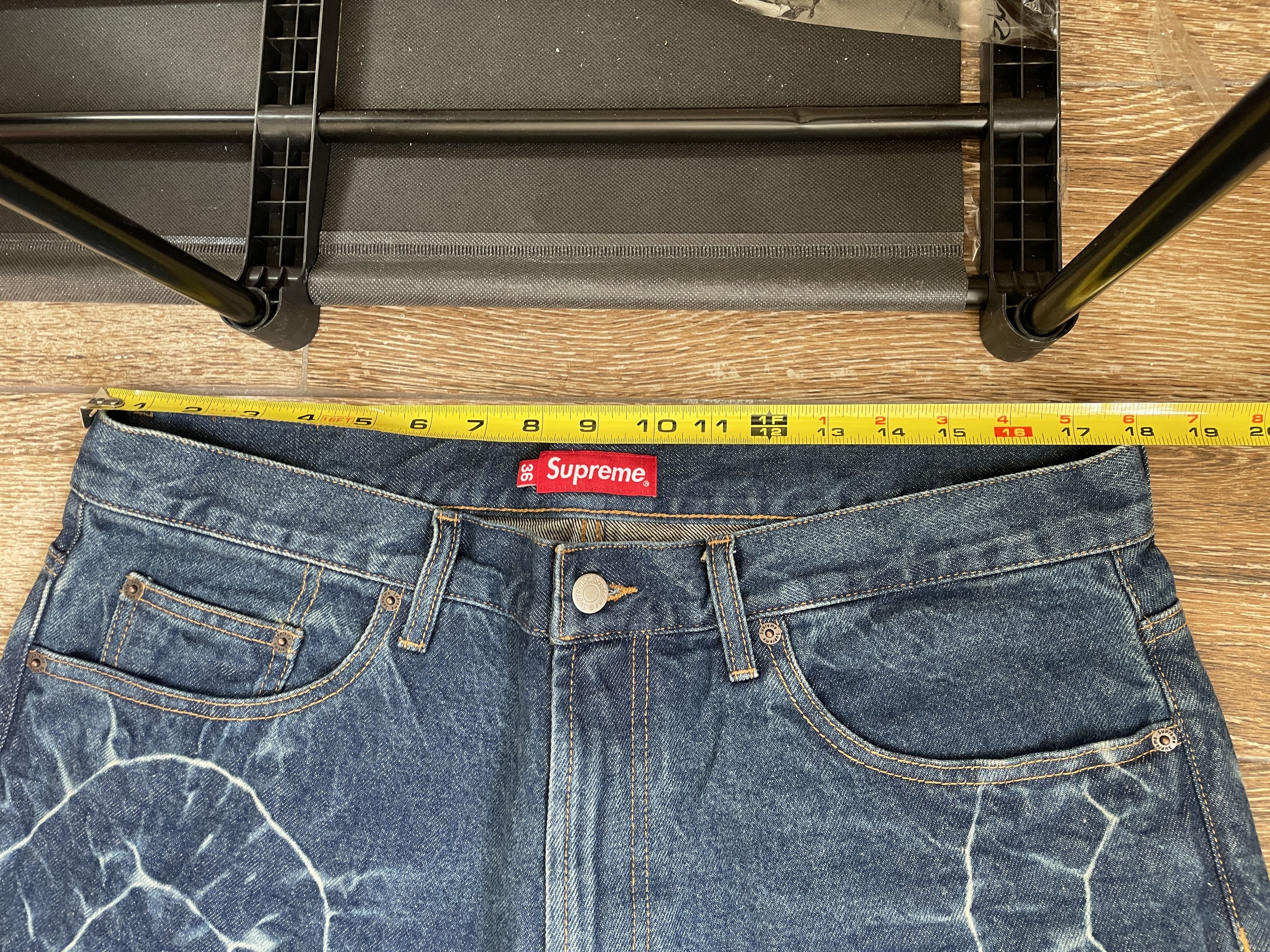 Supreme Supreme Shibori Jean Rigid Indigo Size 36 Denim NEW SS23 Size US 36 / EU 52 - 9 Thumbnail