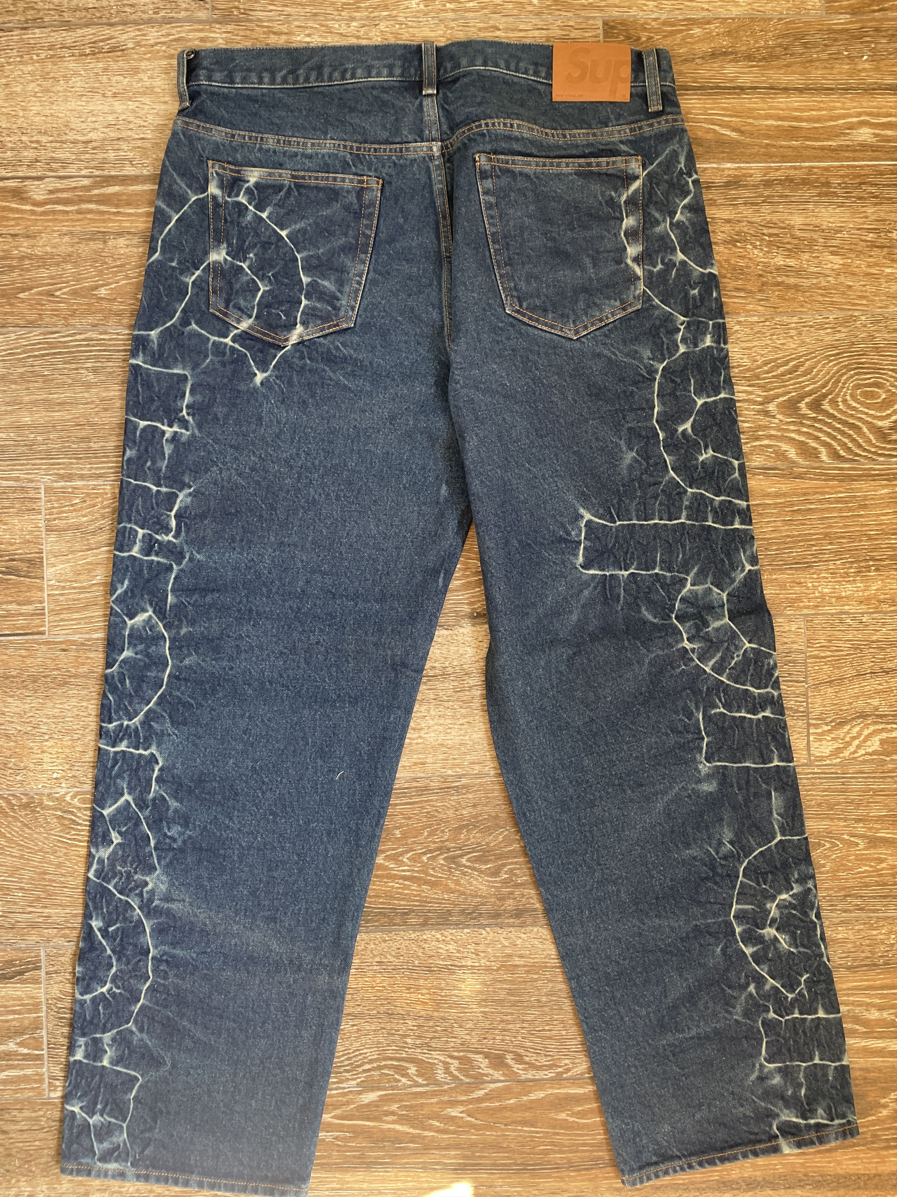 Supreme Supreme Shibori Jean Rigid Indigo Size 36 Denim NEW SS23 Size US 36 / EU 52 - 2 Thumbnail