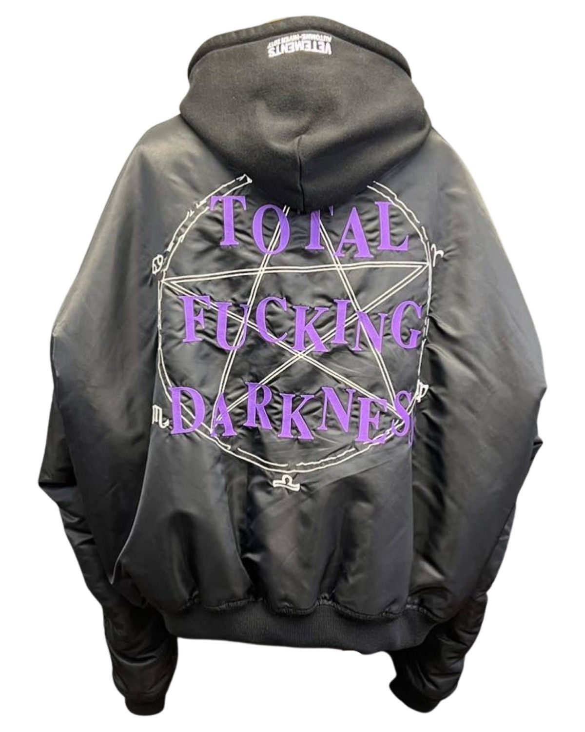 Pre-owned Vetements Homme Aw16 Tfd Bomber In Black | ModeSens