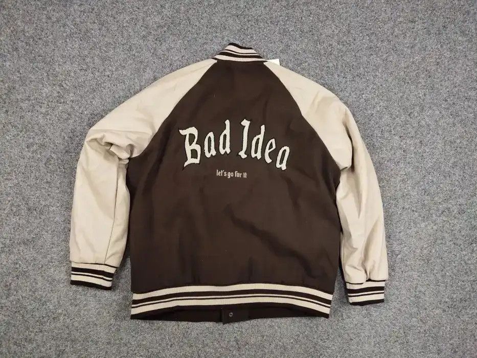 Other Vintage 90's Japan Varsity Bomber Jacket Brown Letterman Size US L / EU 52-54 / 3 - 8 Thumbnail