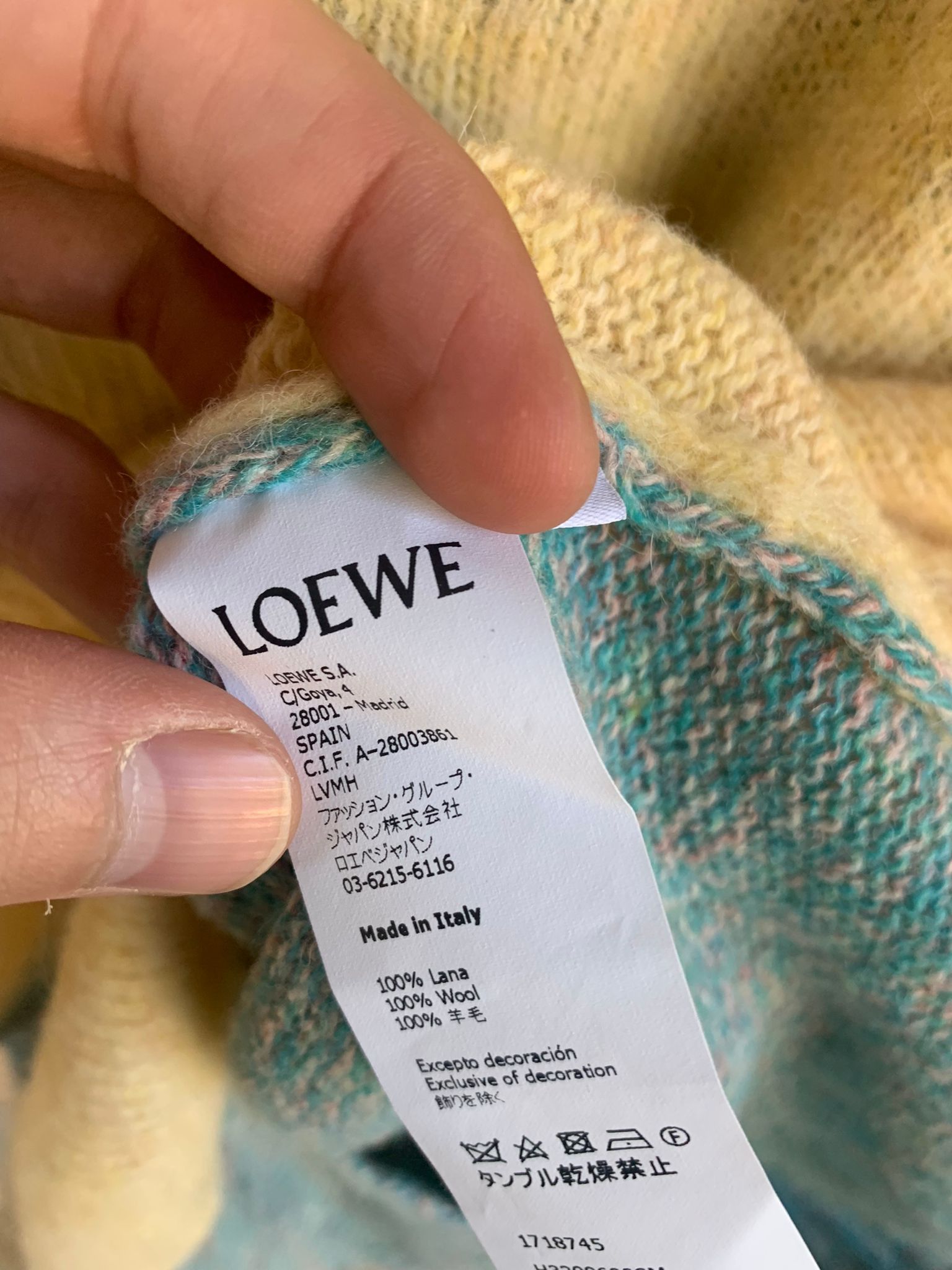 Loewe Knitwear, LS in Multicolor Size US XS / EU 42 / 0 - 11 Thumbnail