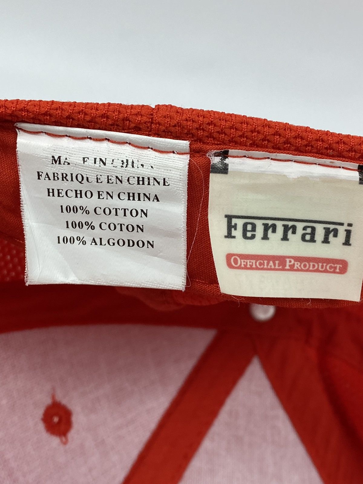 Ferrari 🔥LASTDROP🔥#39 00s Gear Red Vintage Authentic Visor Cap Size ONE SIZE - 12 Thumbnail