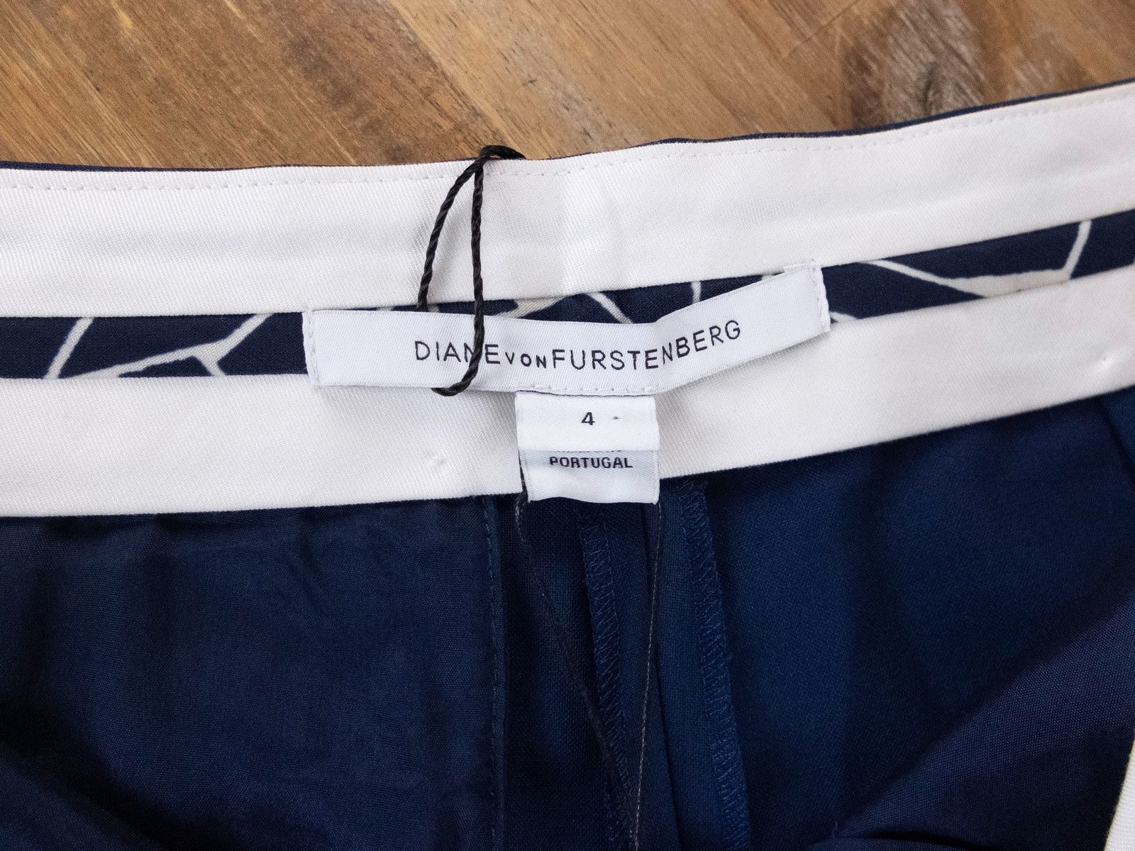 Diane von Furstenberg DIANE VON FURSTENBERG Katara blue wool flare pants trousers Size 27" / US 4 / IT 40 - 7 Thumbnail