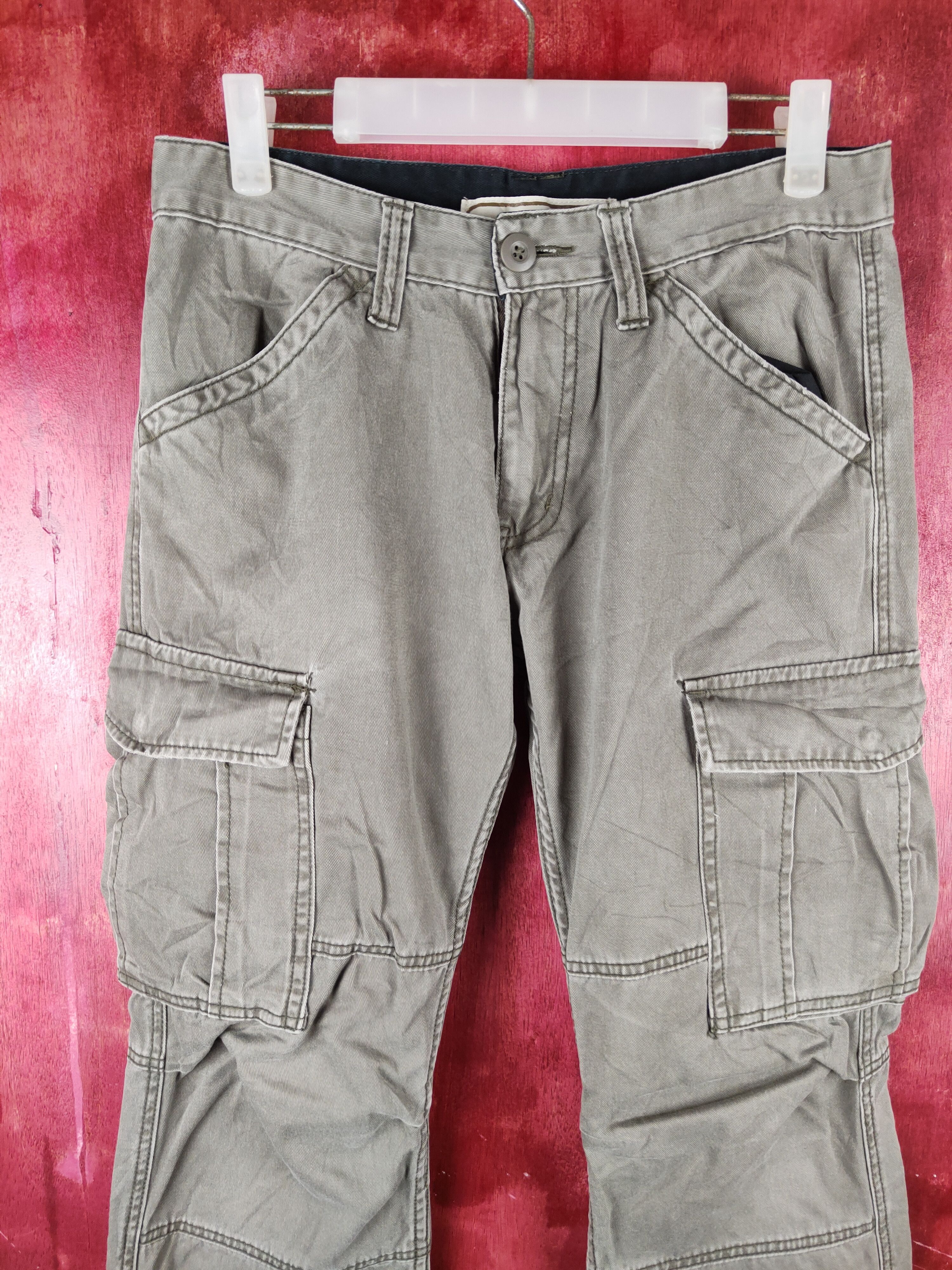 Japanese Brand Japan vintage Gray Multi Pocket Tactical Cargo Pants #S727 Size US 30 / EU 46 - 2 Thumbnail