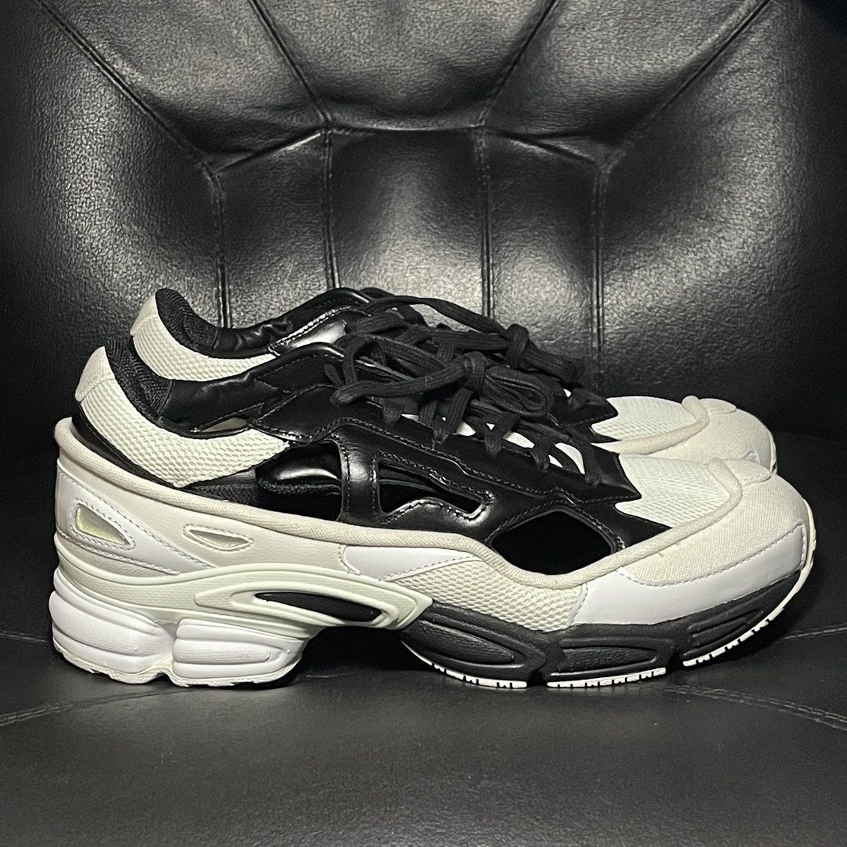 Adidas Raf Simons Adidas Raf Simons ozweego replicant white black Grailed